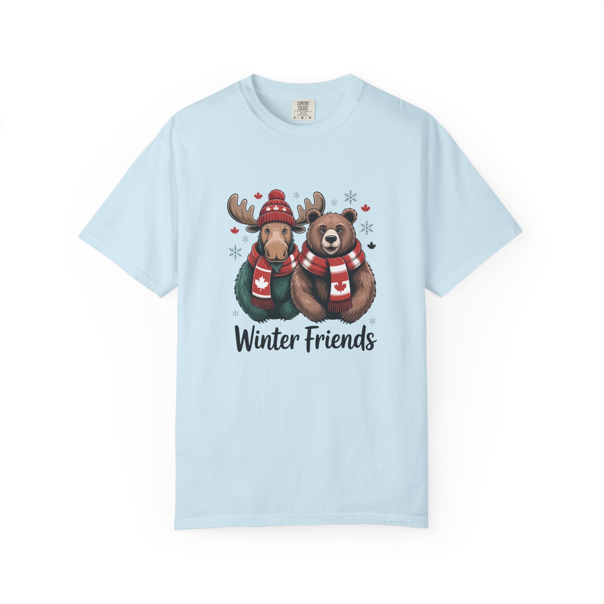 Winter Friends T-Shirt — Moose & Bear Holiday Graphic Tee