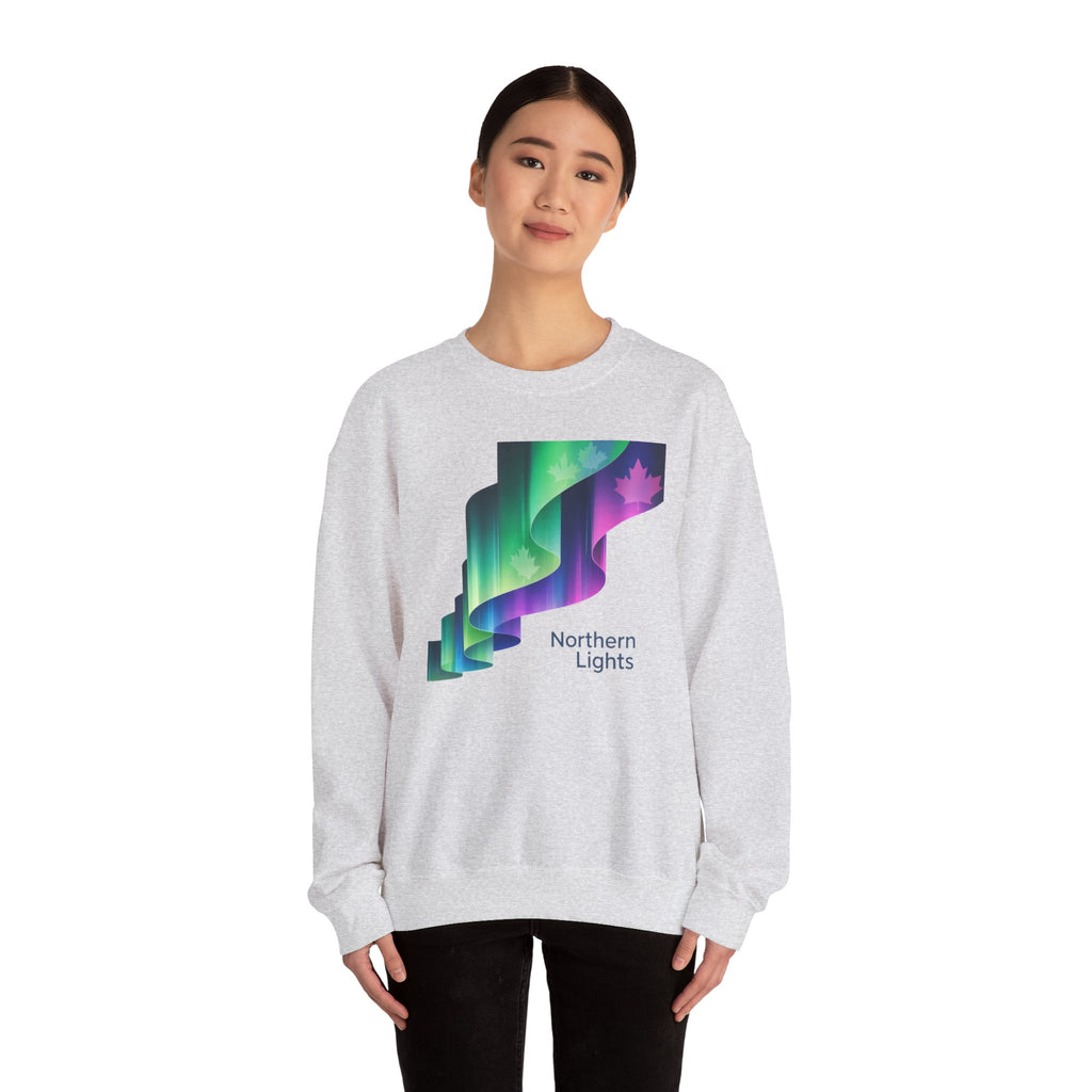 Northern Lights Crewneck Sweatshirt — Aurora Graphic Pullover