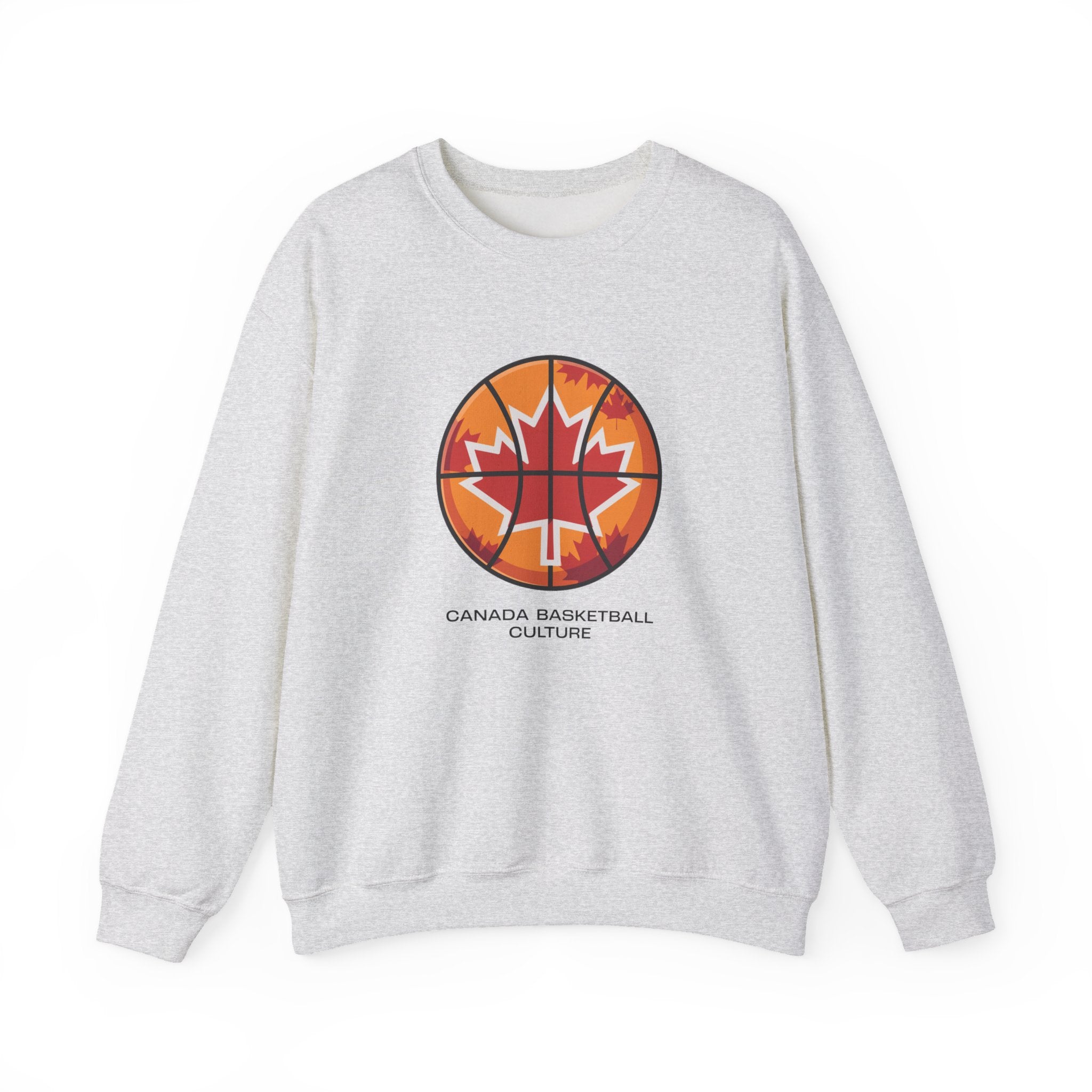 Canada Basketball Culture Sweatshirt — Maple Leaf Basketball Crewneck