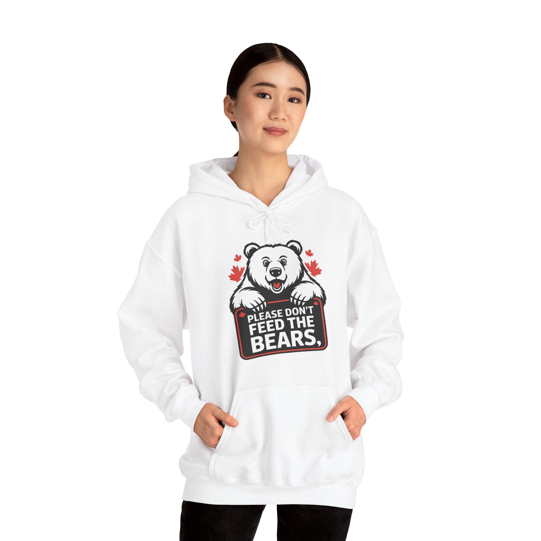 Please Don't Feed the Bears Hoodie — Funny Wildlife Safety Sweatshirt
