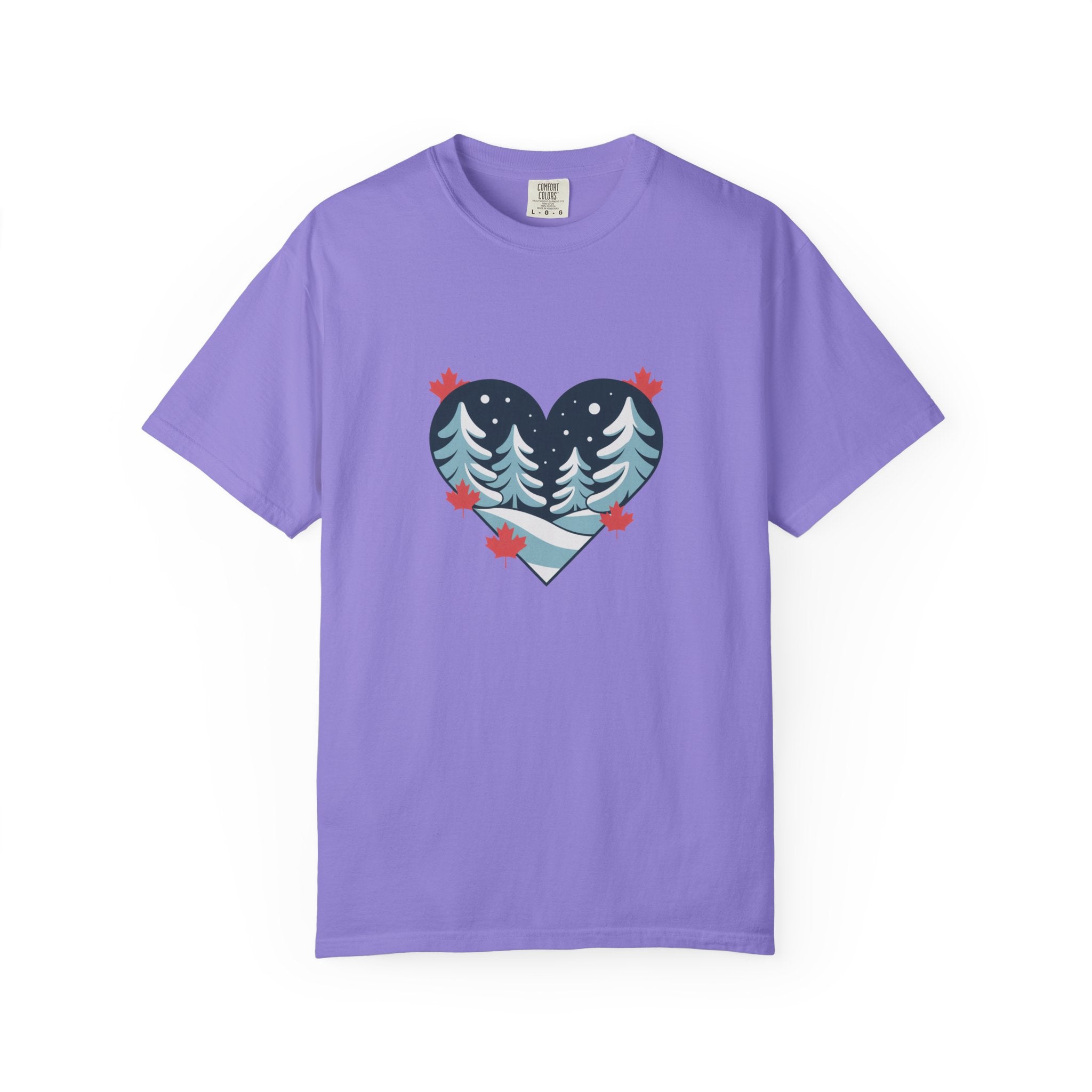 Heart Pine Forest T-Shirt — Winter Woodland Nature Tee