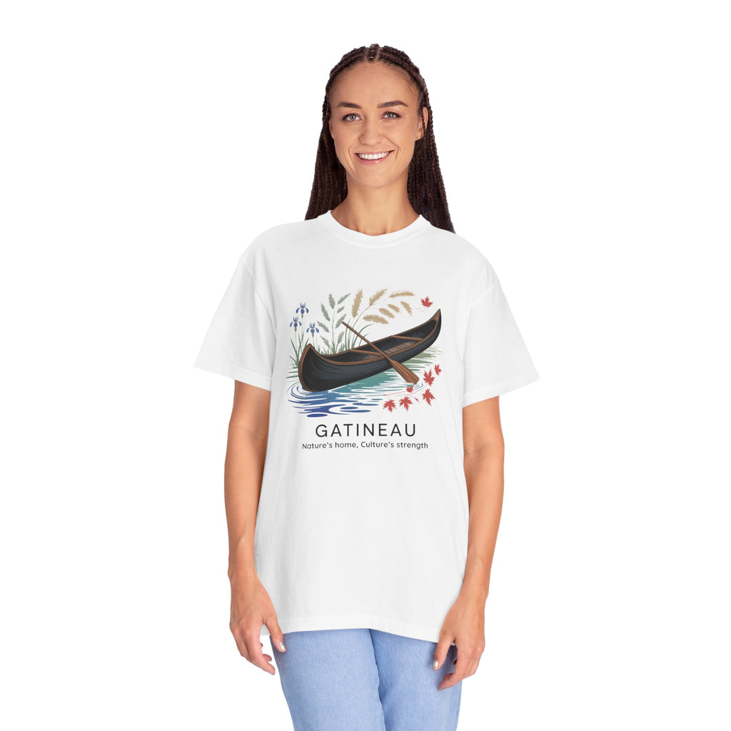 Gatineau Canoe T‑Shirt — Scenic Vintage Canoe Graphic Tee