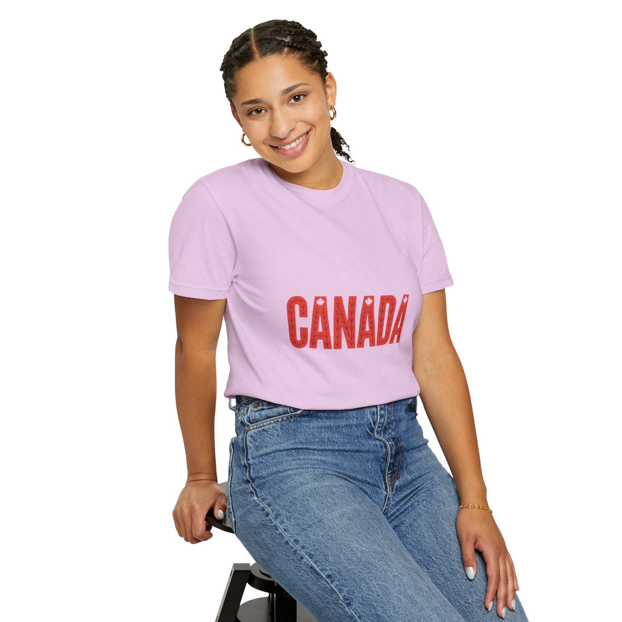 Canada Vintage-Style Graphic T-Shirt — Distressed Maple Lettering
