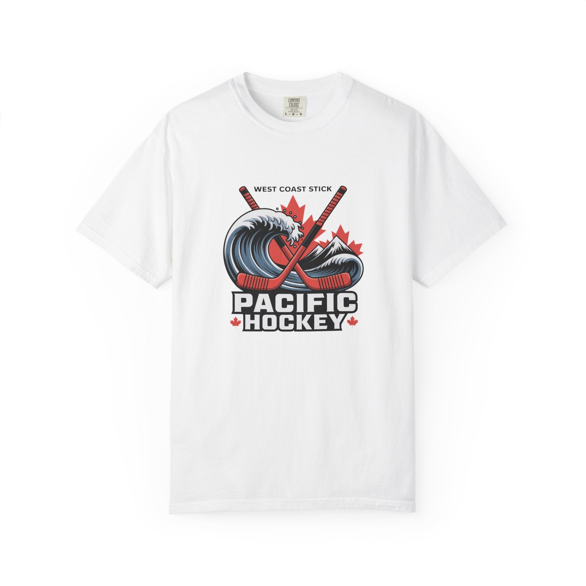 Pacific Hockey T‑Shirt — West Coast Wave & Maple Leafs Hockey Tee