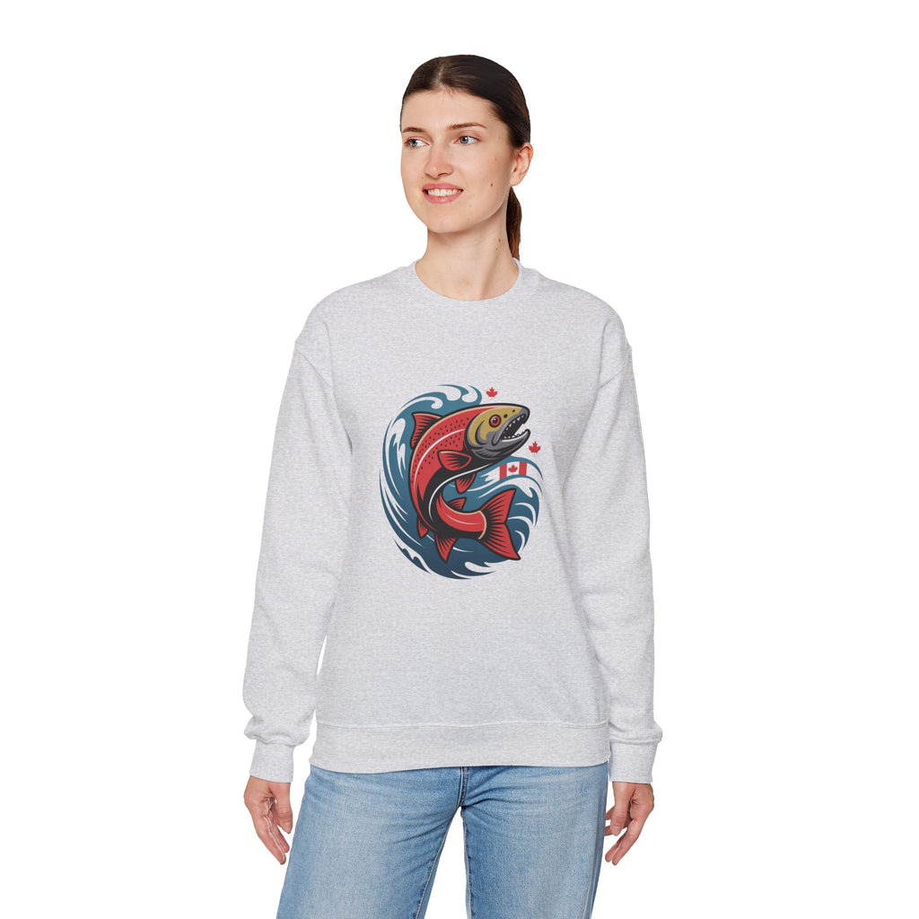 Salmon Wave Sweatshirt – Vintage Fishing Crewneck