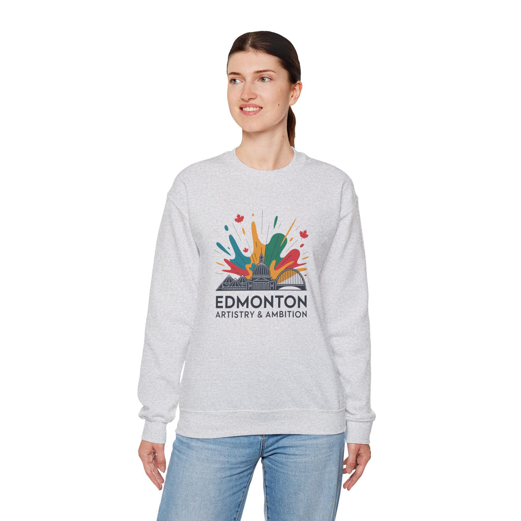 Edmonton Artistry & Ambition Crewneck Sweatshirt — City Arts Graphic Pullover