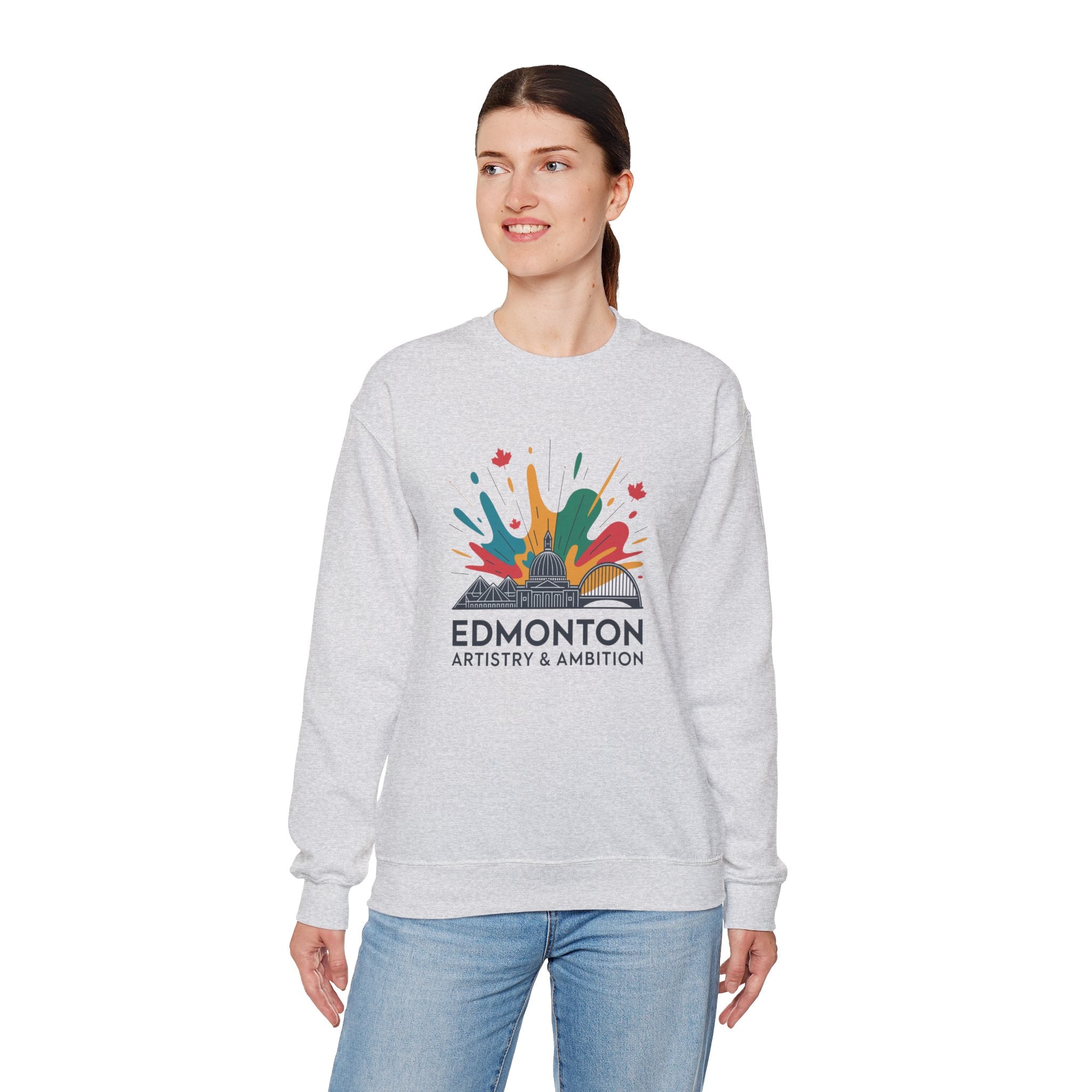 Edmonton Artistry & Ambition Crewneck Sweatshirt — City Arts Graphic Pullover