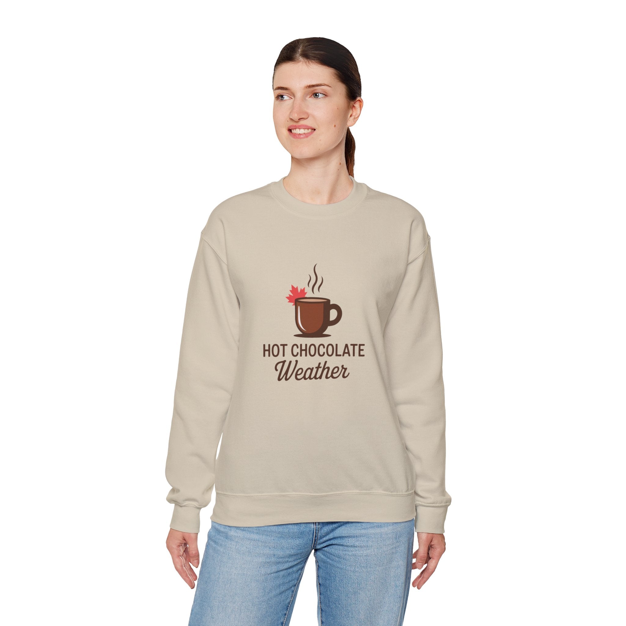 Hot Chocolate Weather Sweatshirt – Cozy Fall & Winter Crewneck