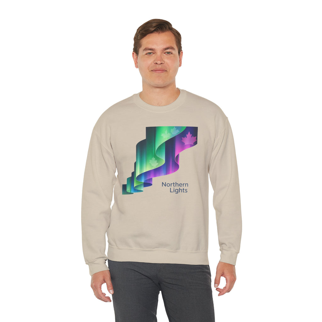 Northern Lights Crewneck Sweatshirt — Aurora Graphic Pullover