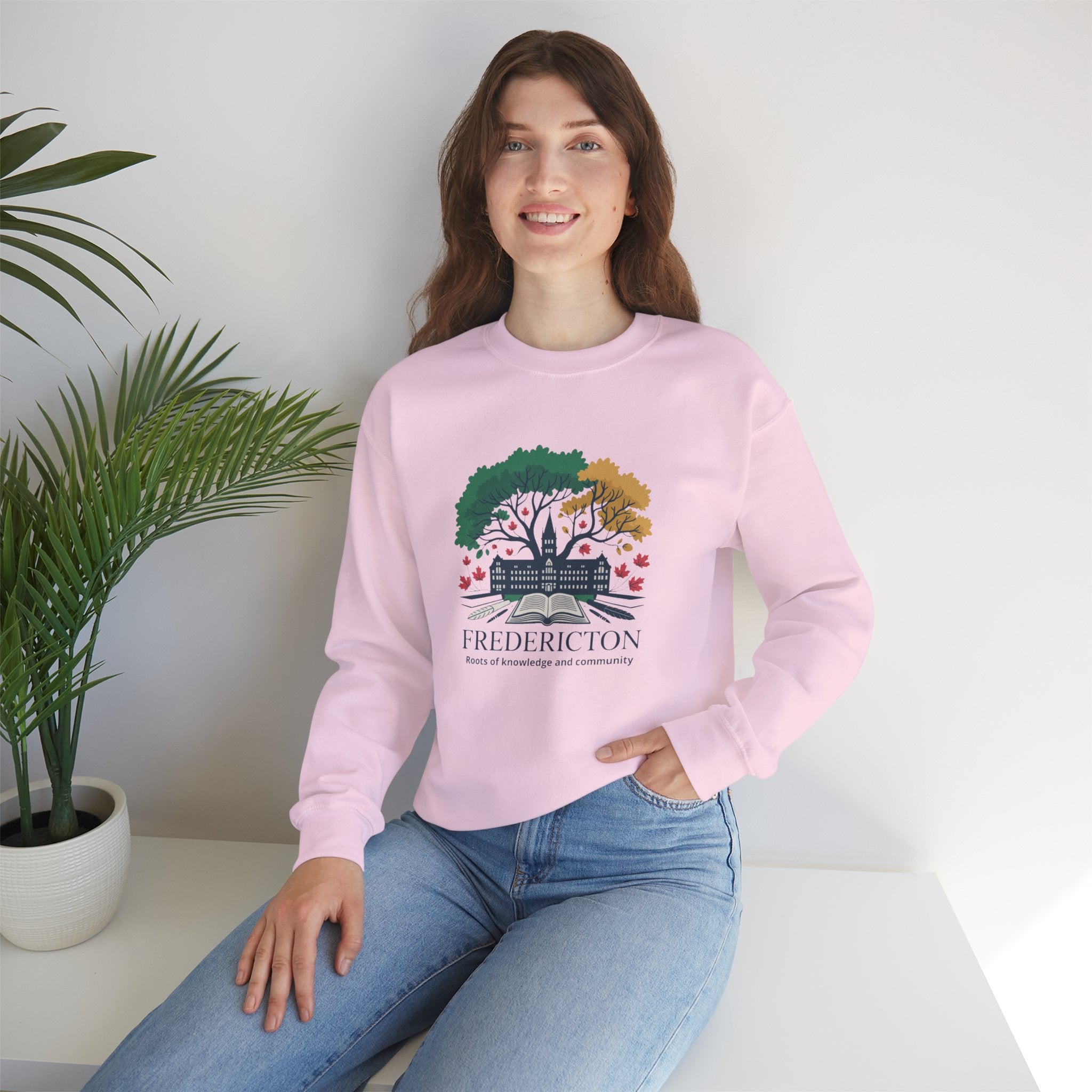 Fredericton Autumn Tree Crewneck Sweatshirt