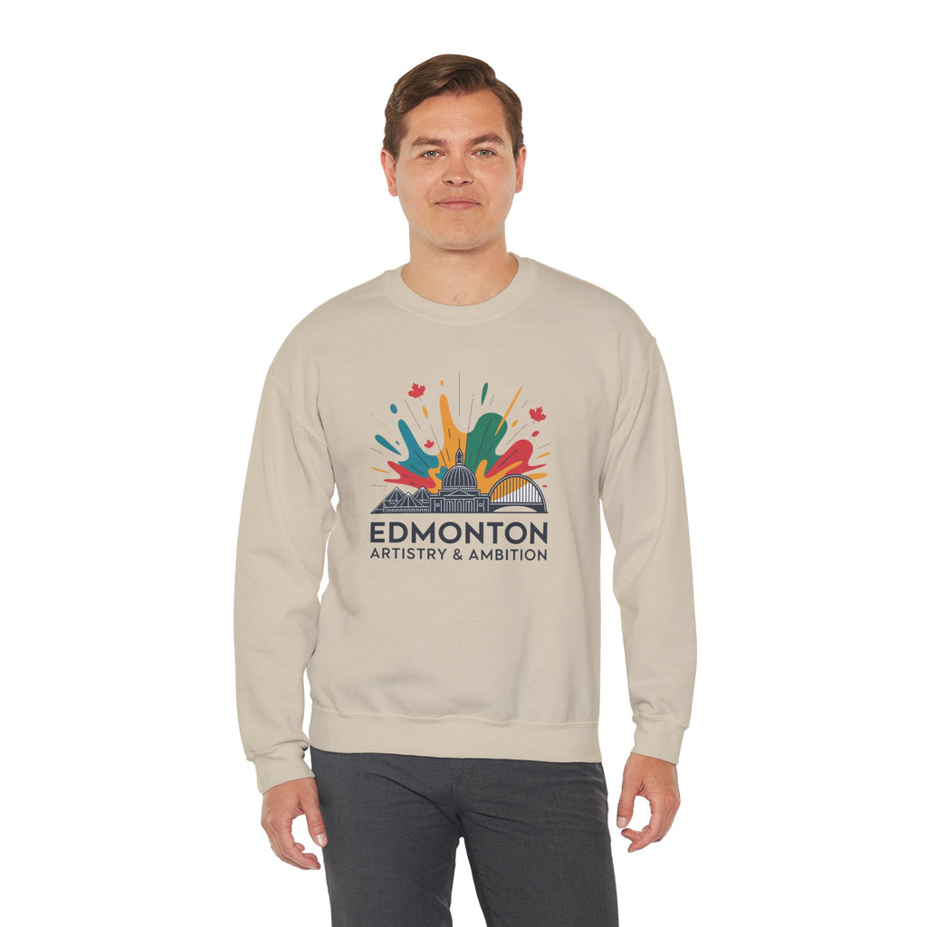 Edmonton Artistry & Ambition Crewneck Sweatshirt — City Arts Graphic Pullover