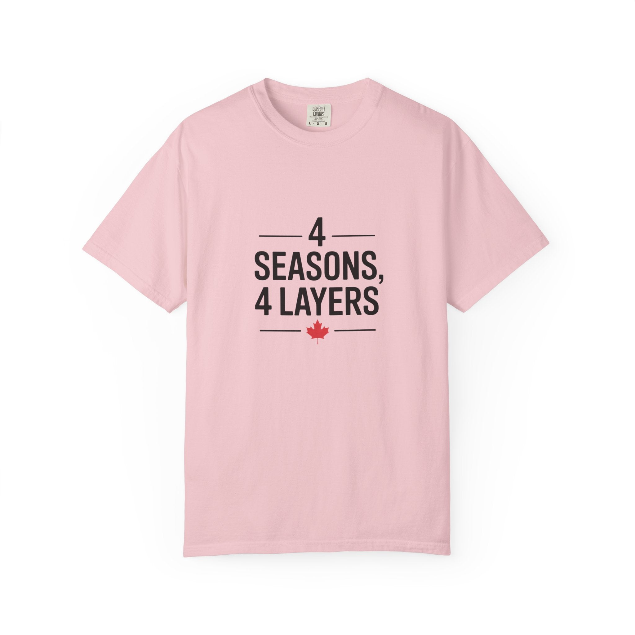 4 Seasons, 4 Layers T-Shirt — Canadian Maple Minimalist Tee