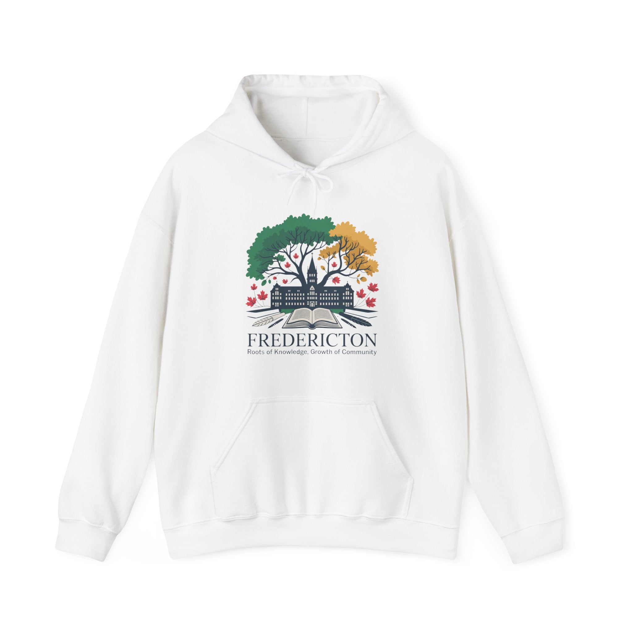 Fredericton Seasonal Tree Hoodie - Cityscape Autumn/Winter Sweatshirt