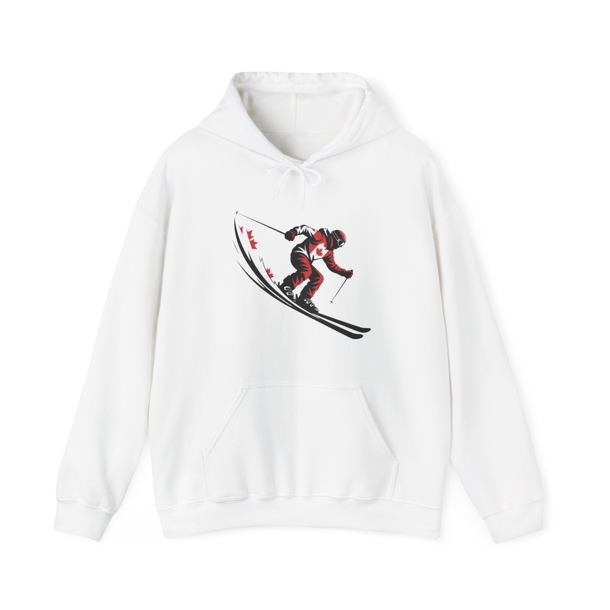 Ski Racer Hoodie – Retro Alpine Skier Graphic Sweatshirt
