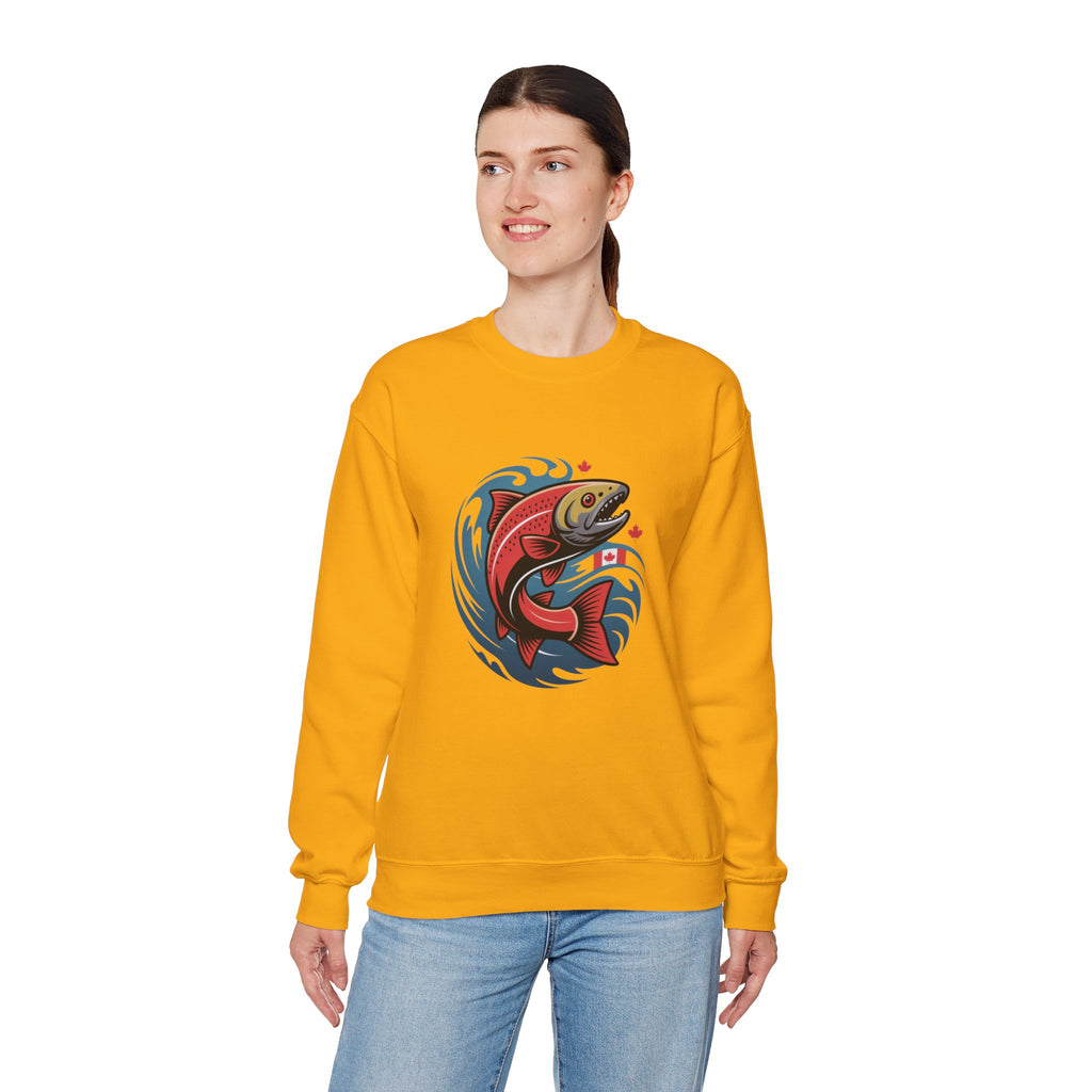 Salmon Wave Sweatshirt – Vintage Fishing Crewneck