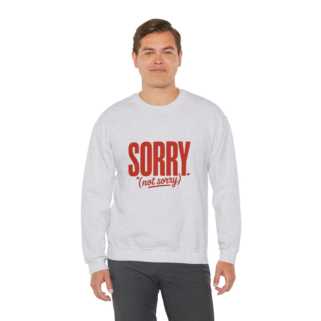 "SORRY. (not sorry)" Retro Bold Graphic Sweatshirt