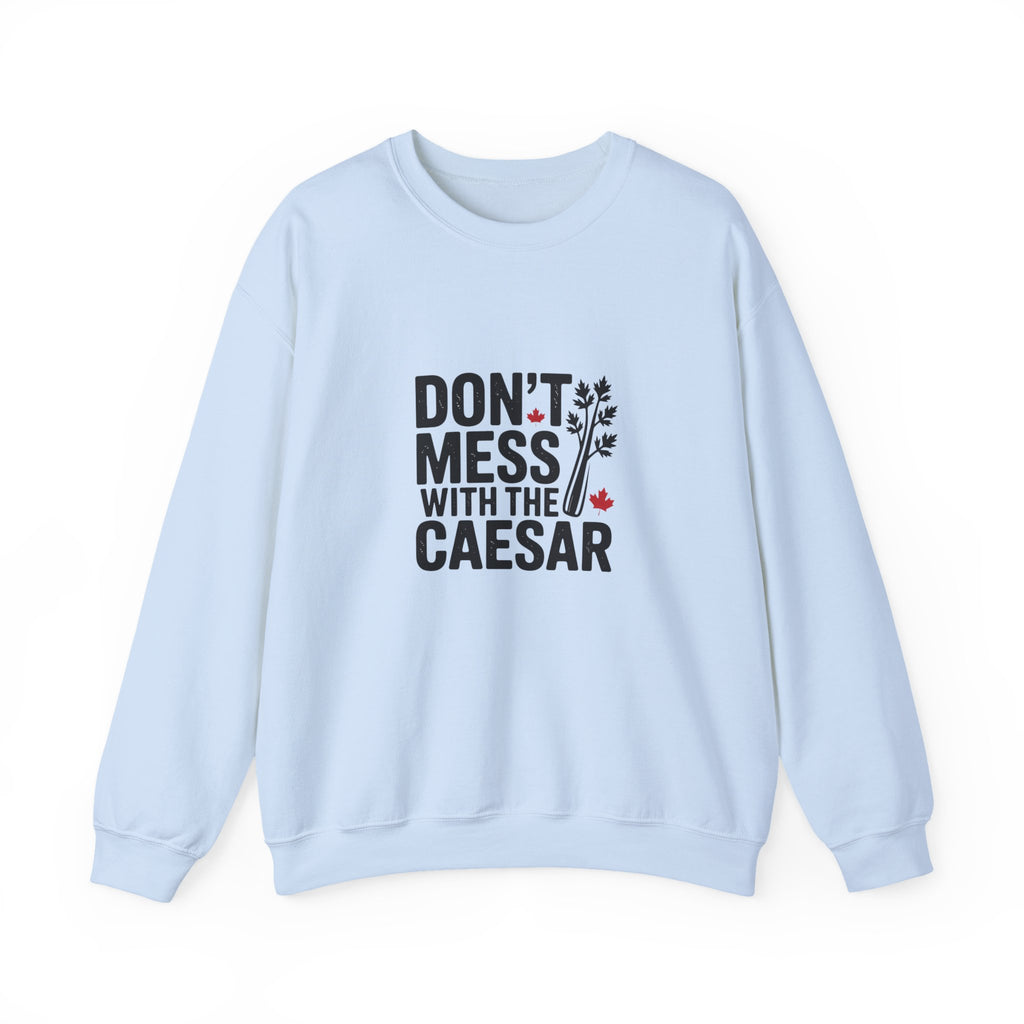 "Don't Mess with the Caesar" Roman Laurel Graphic Crewneck Sweatshirt