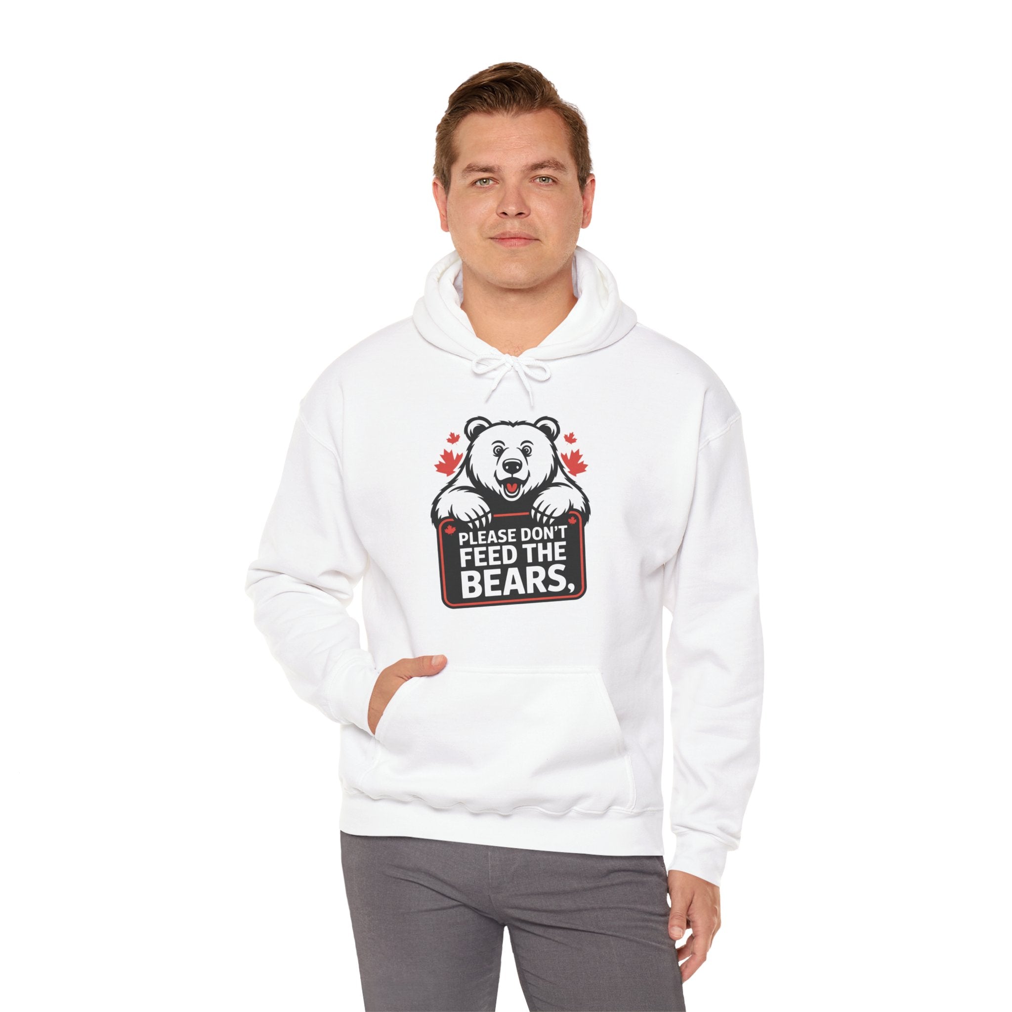 Please Don't Feed the Bears Hoodie — Funny Wildlife Safety Sweatshirt