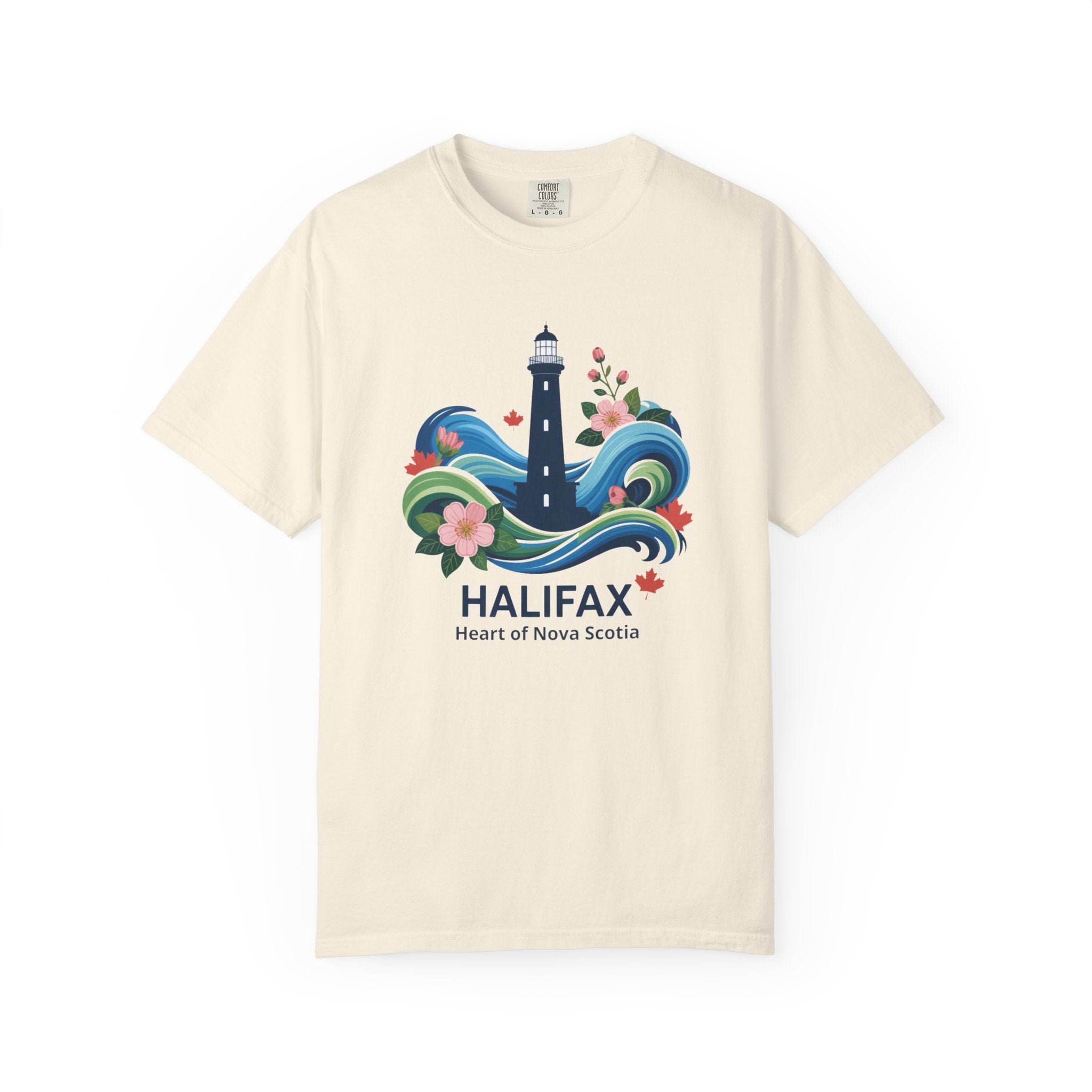 Halifax Lighthouse Graphic T-Shirt — Coastal Nova Scotia Souvenir