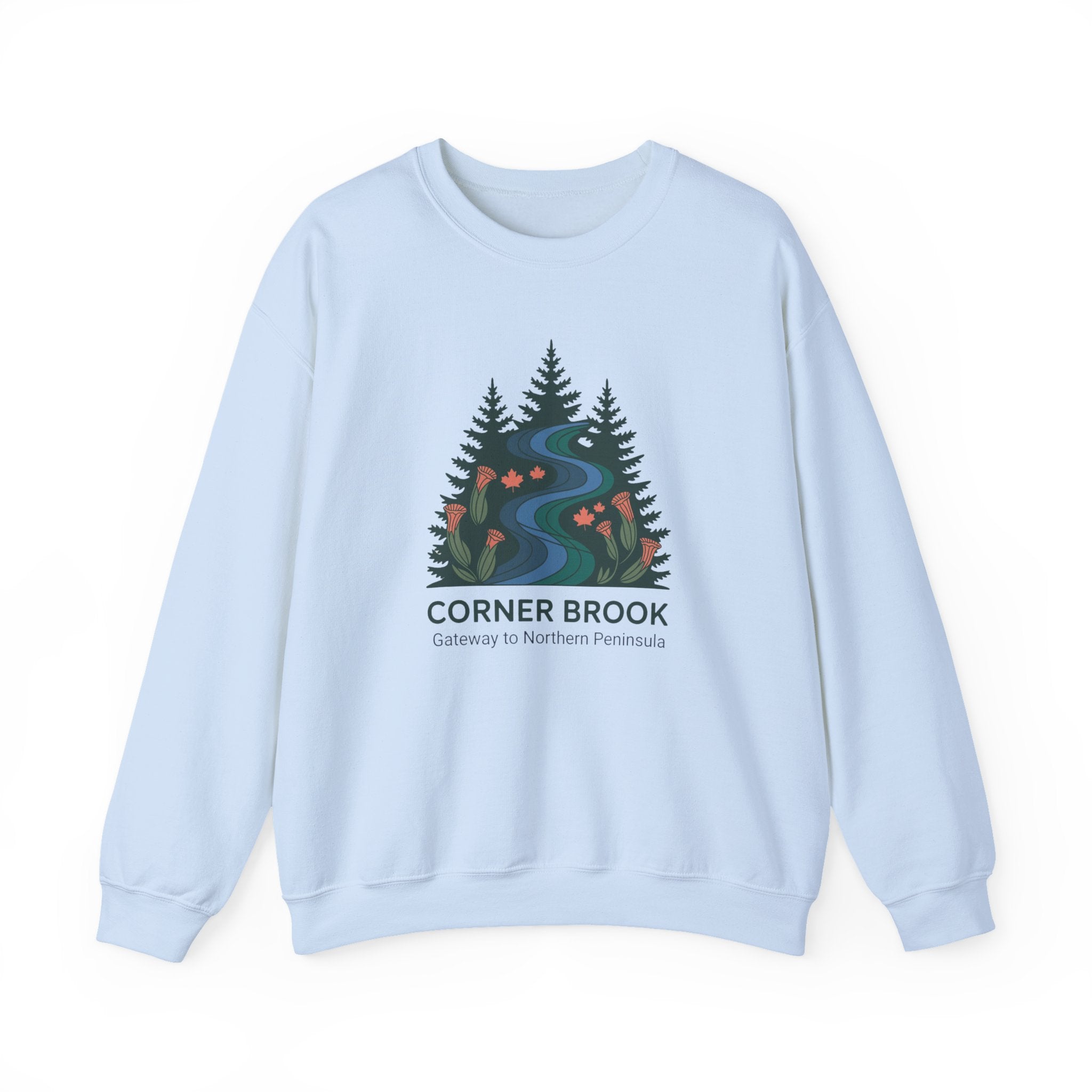 Crewneck Sweatshirt — Corner Brook Scenic River Design