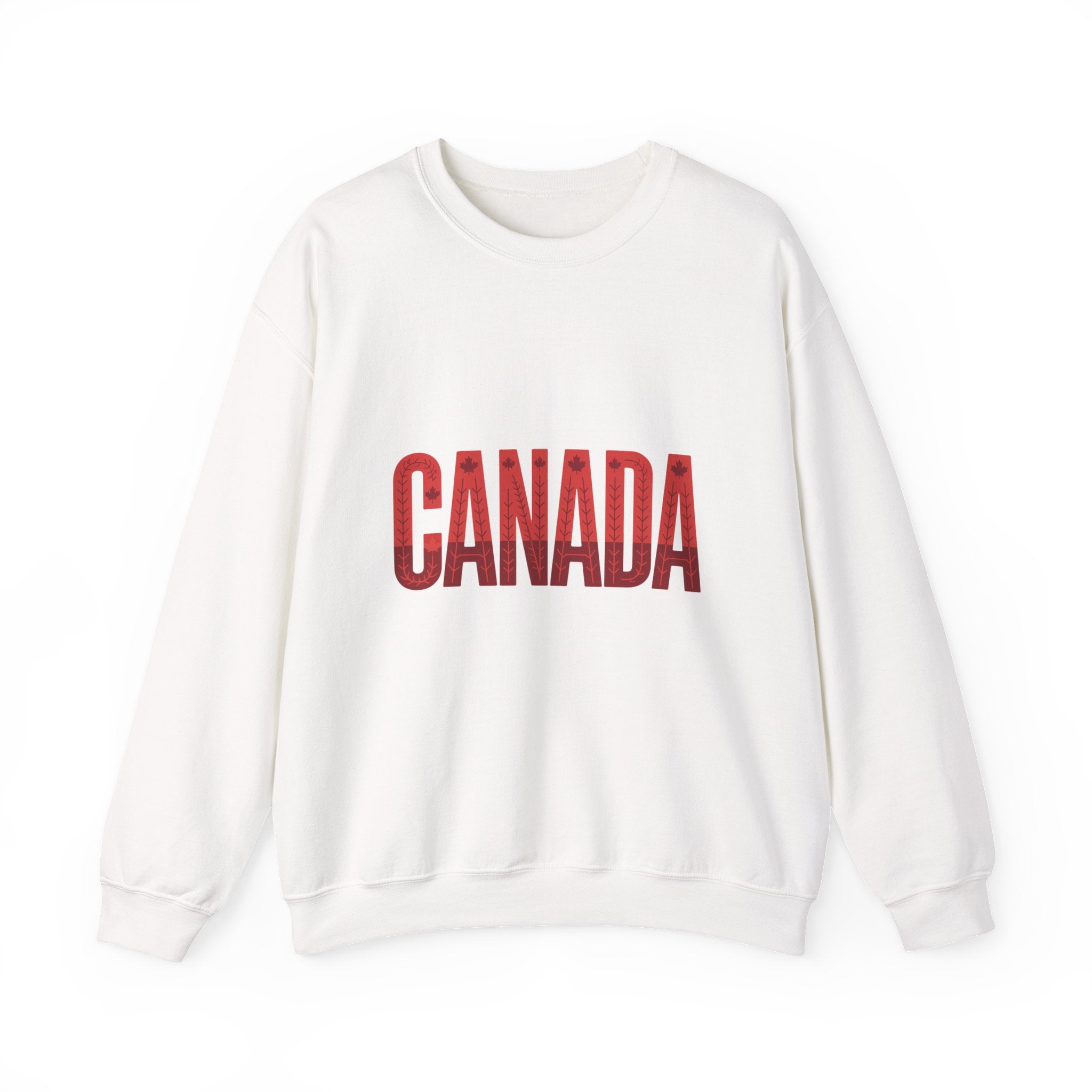 Canada Crewneck Sweatshirt – Bold Red Vintage Text