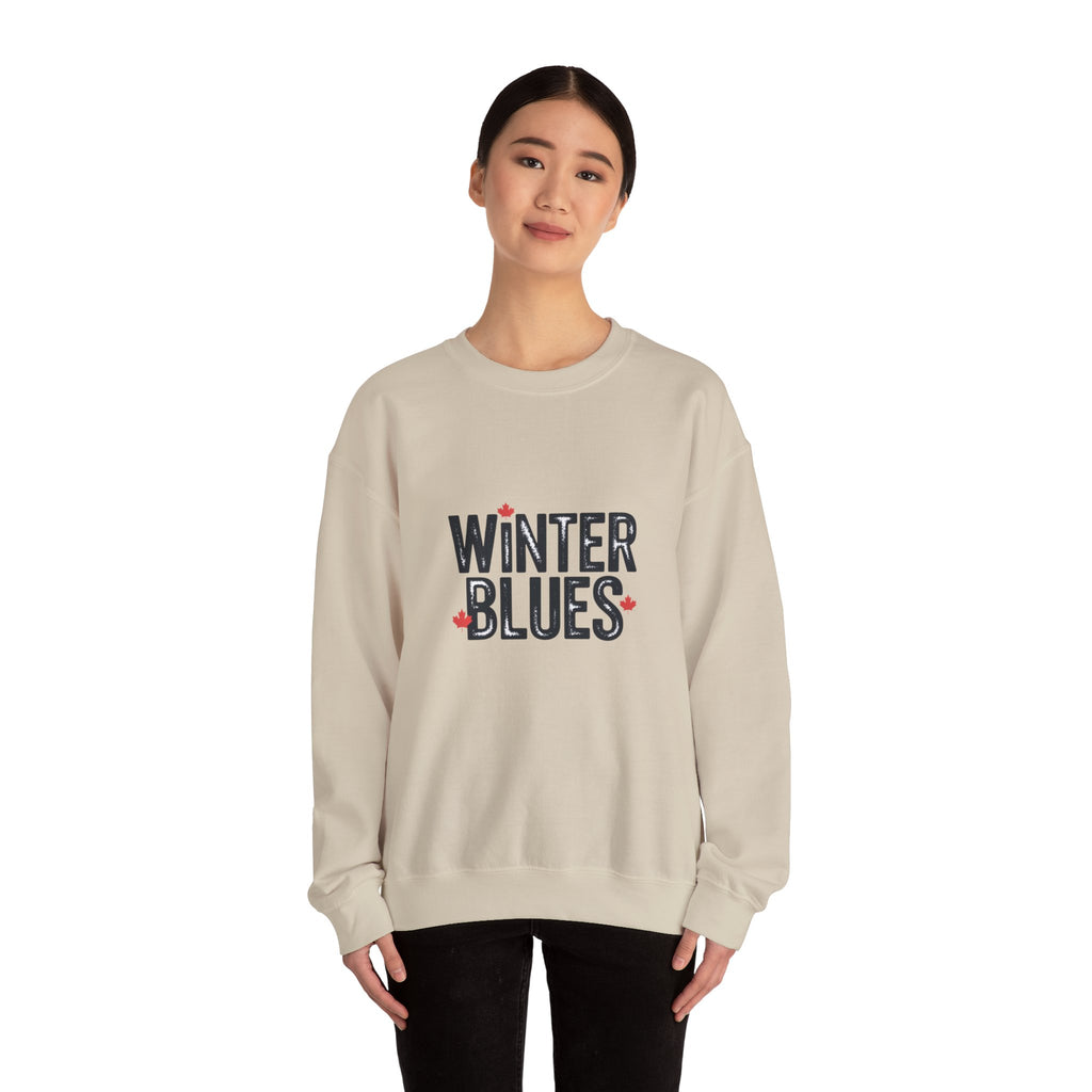 Winter Blues Sweatshirt — Cozy Seasonal Crewneck with Playful Text