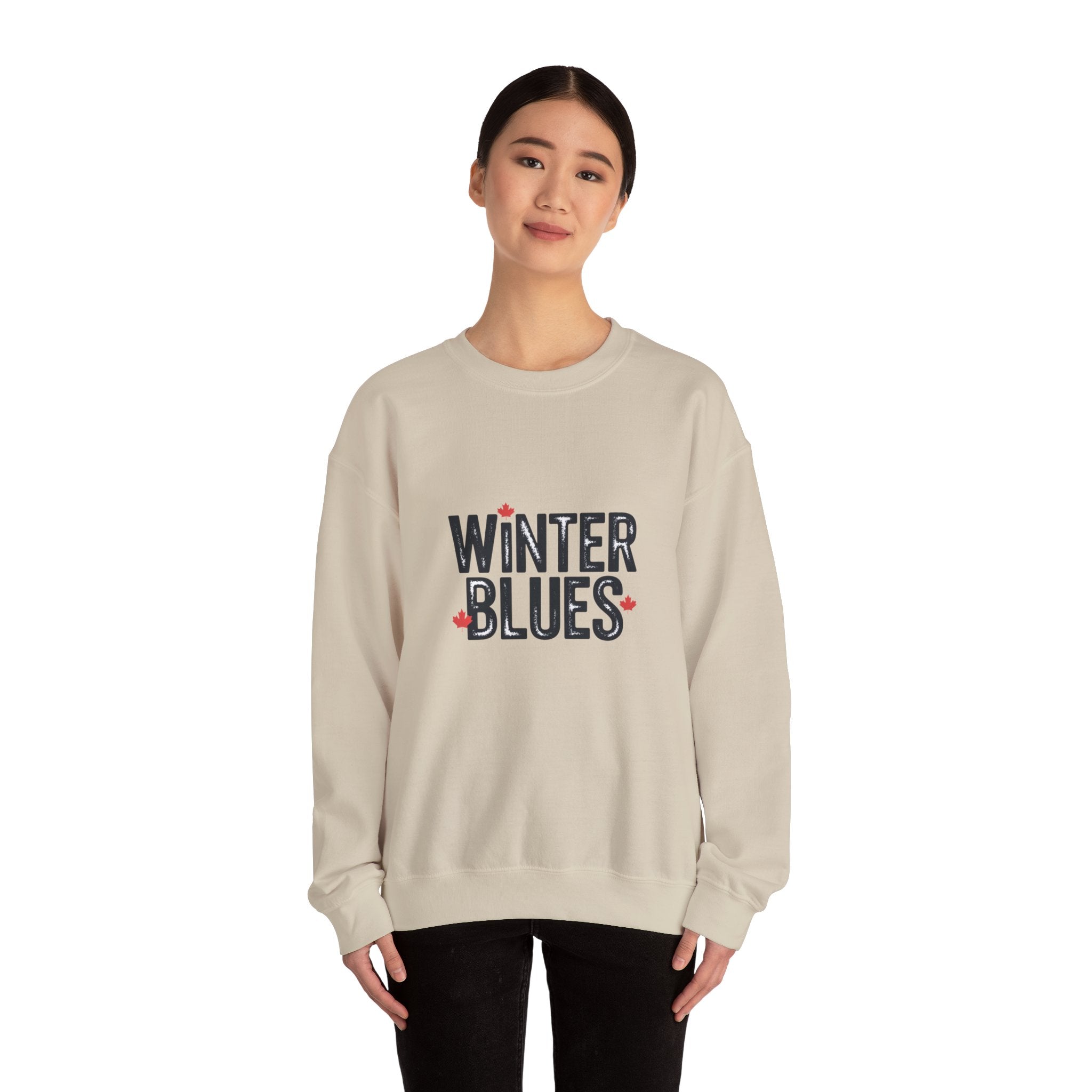 Winter Blues Sweatshirt — Cozy Seasonal Crewneck with Playful Text