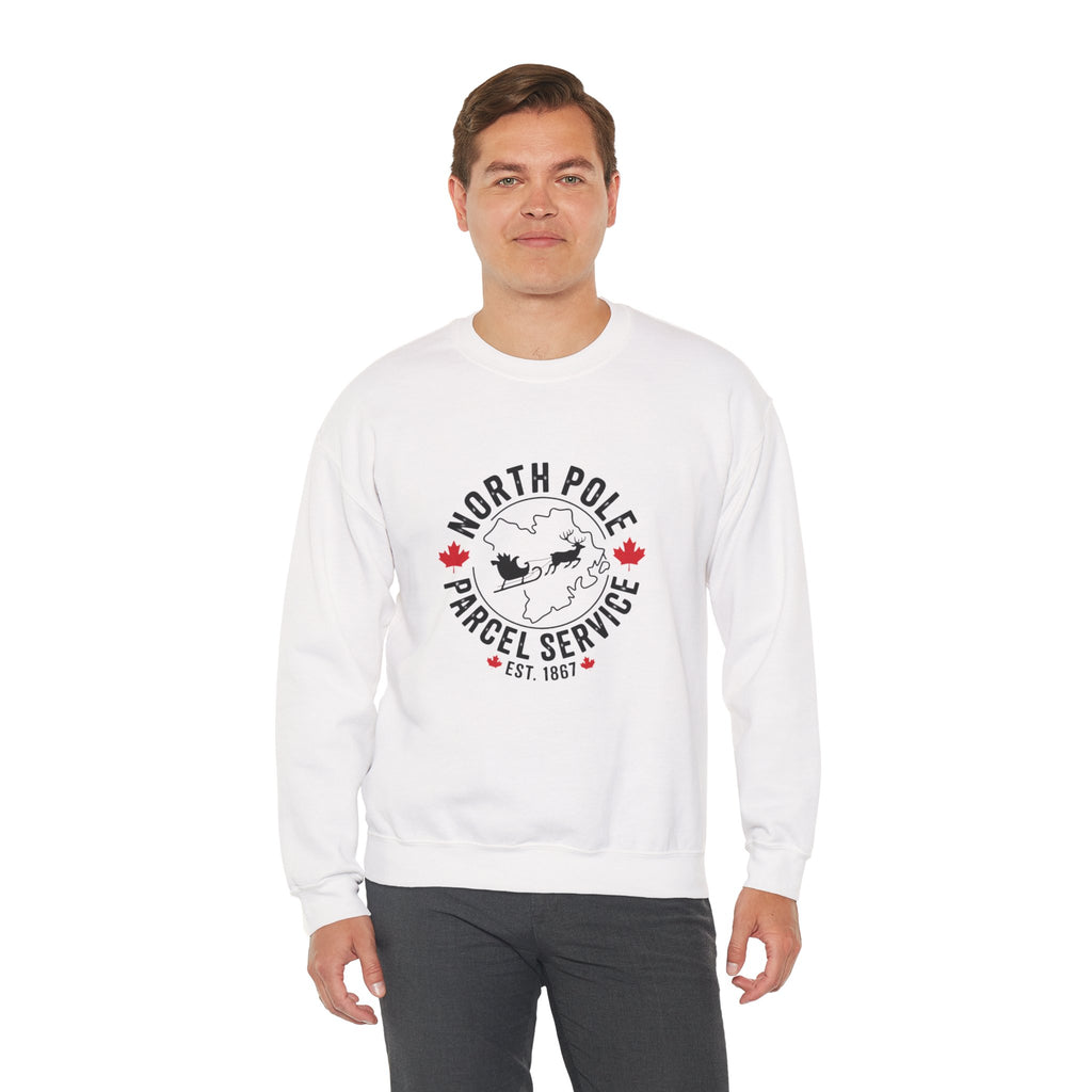 "North Pole Parcel Service" Crewneck Holiday Sweatshirt