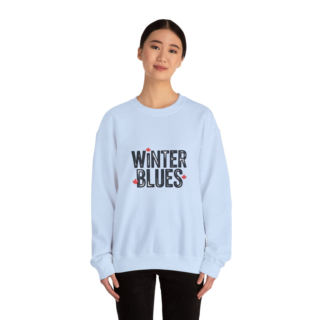 Winter Blues Sweatshirt — Cozy Seasonal Crewneck with Playful Text