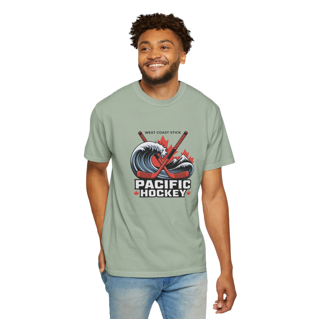 Pacific Hockey T‑Shirt — West Coast Wave & Maple Leafs Hockey Tee