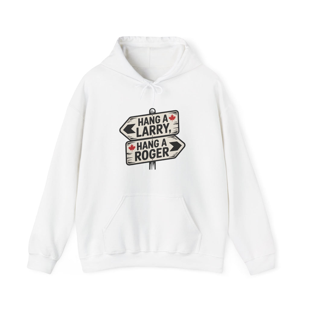'Hang a Larry / Hang a Roger' Road Sign Graphic Hoodie