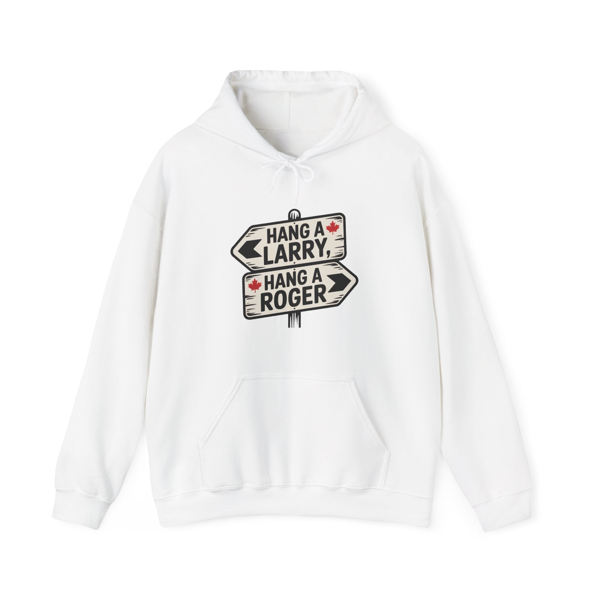 'Hang a Larry / Hang a Roger' Road Sign Graphic Hoodie
