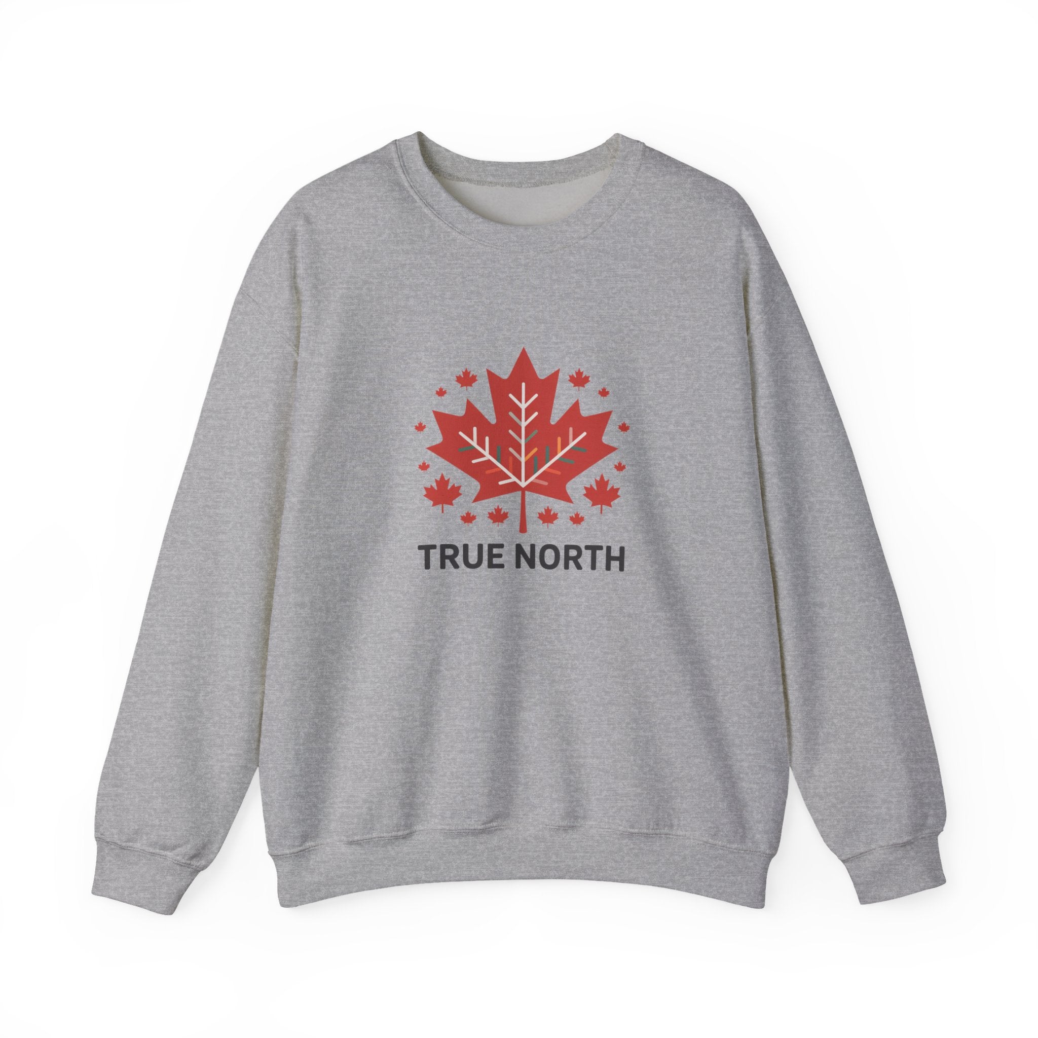 Crewneck Sweatshirt — True North Maple Leaf Graphic