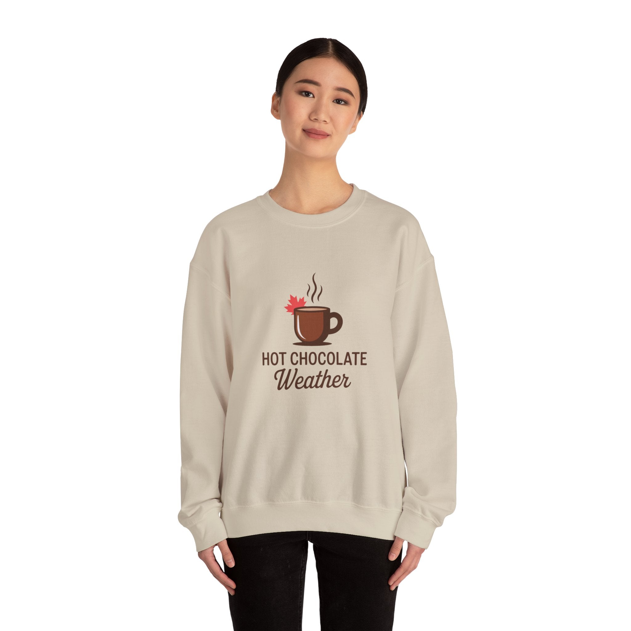 Hot Chocolate Weather Sweatshirt – Cozy Fall & Winter Crewneck