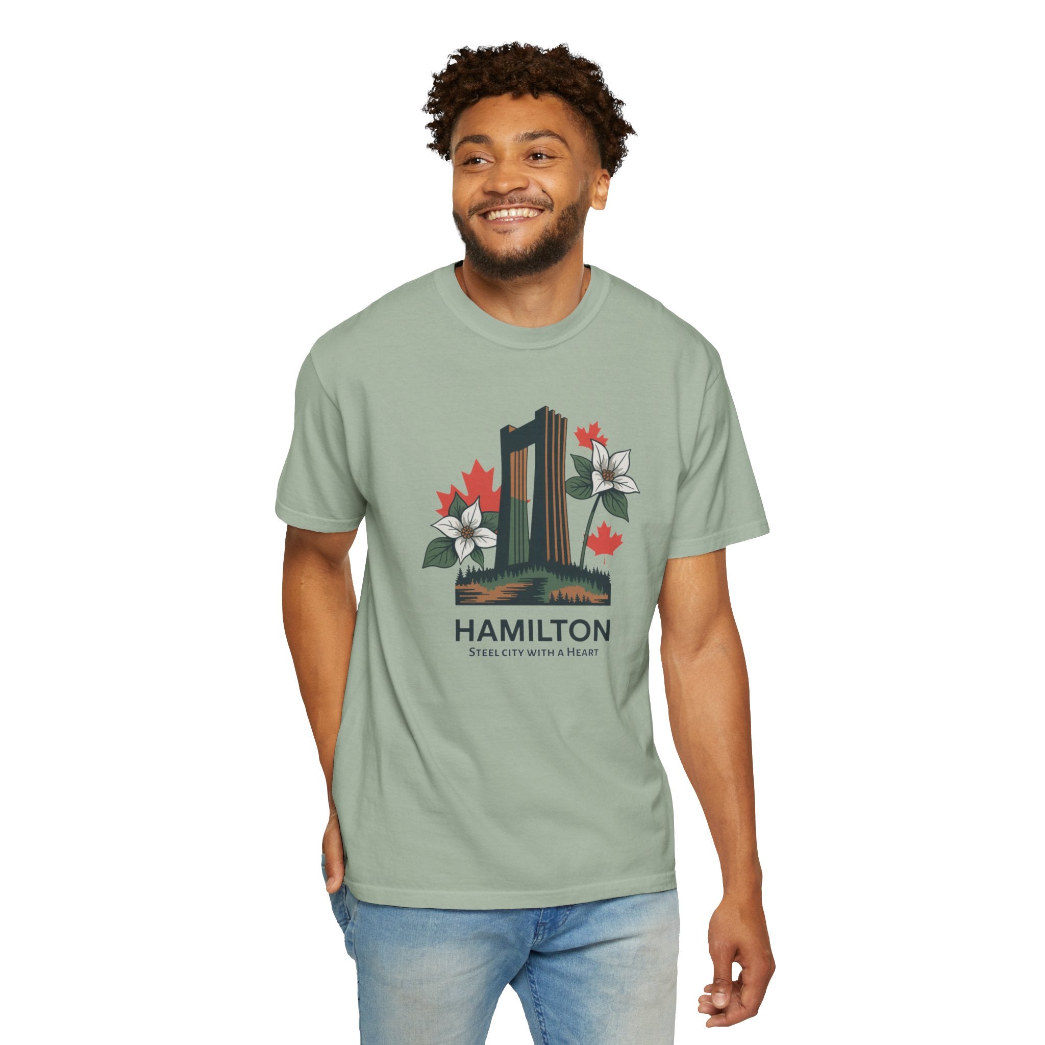 Hamilton Landmark Tee — 'Steel City with a Heart' Graphic T-Shirt
