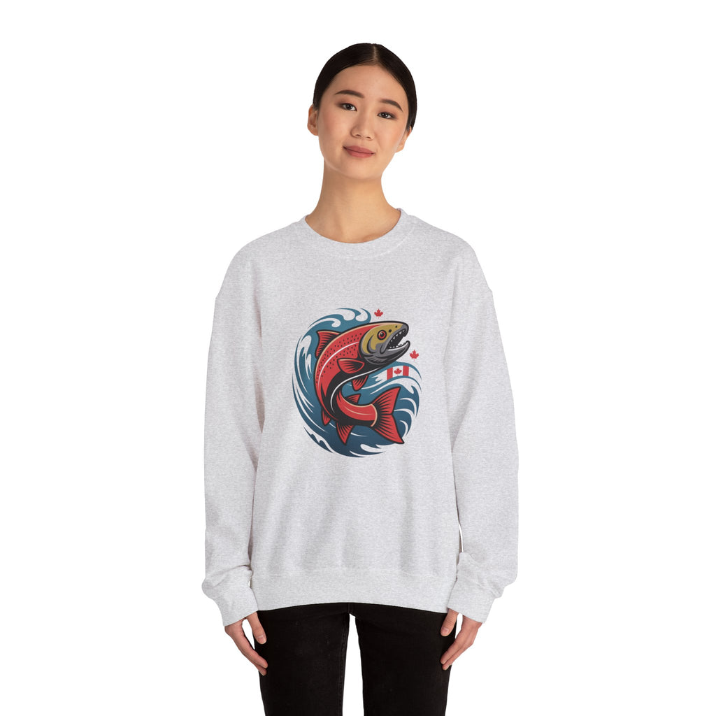 Salmon Wave Sweatshirt – Vintage Fishing Crewneck