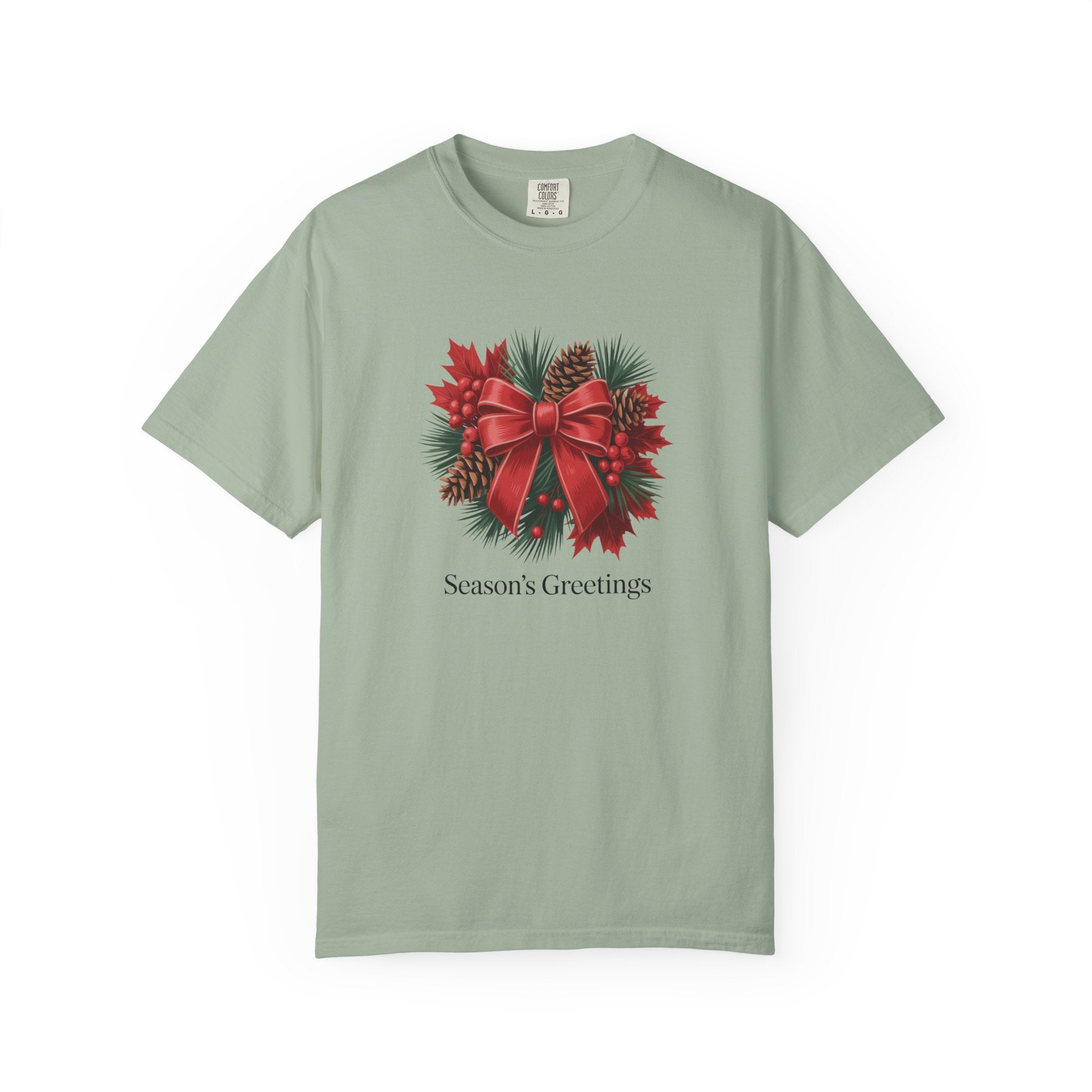 Season's Greetings Christmas Wreath T-Shirt