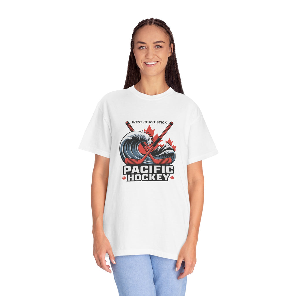 Pacific Hockey T‑Shirt — West Coast Wave & Maple Leafs Hockey Tee