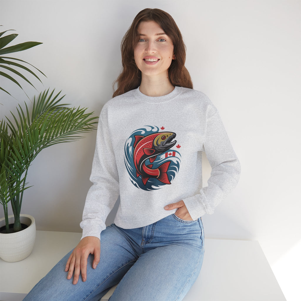 Salmon Wave Sweatshirt – Vintage Fishing Crewneck