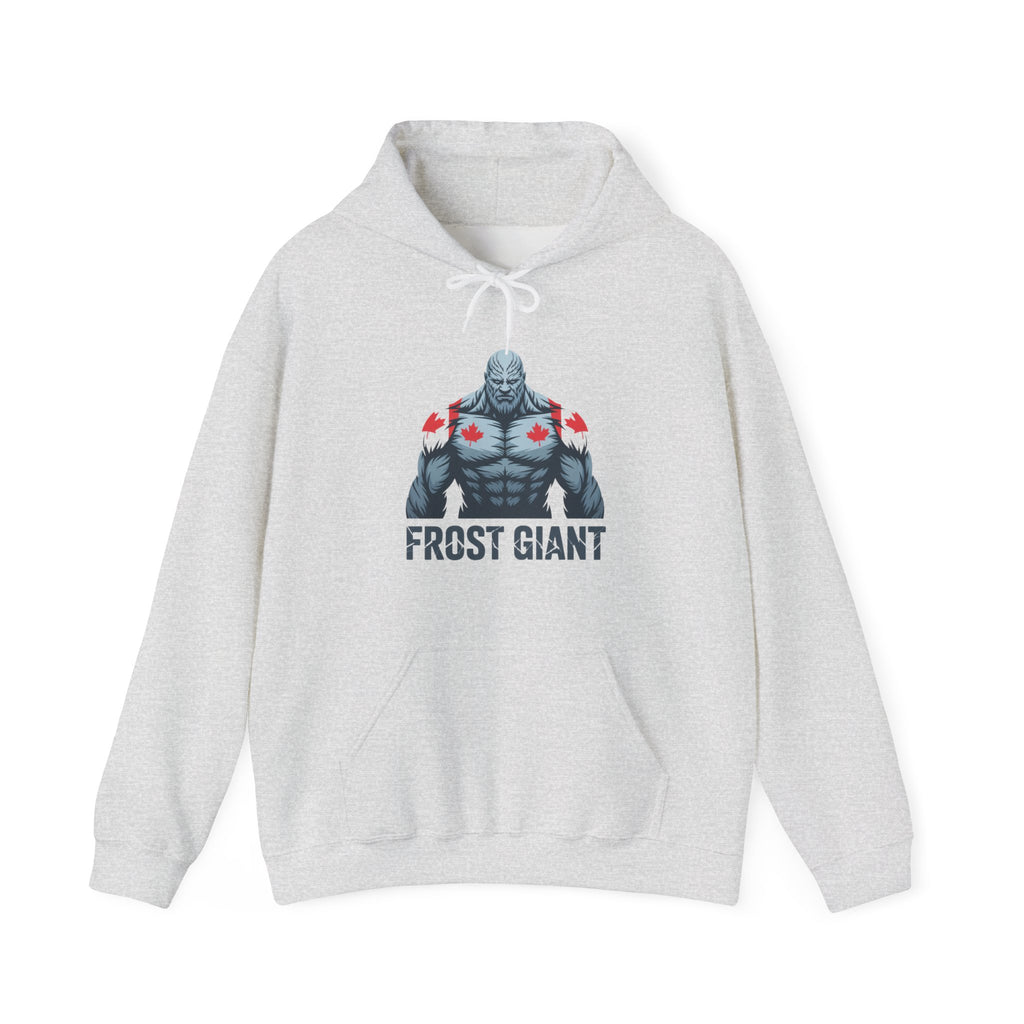 Frost Giant Hoodie — Canadian Maple Chest Winter Monster Sweatshirt