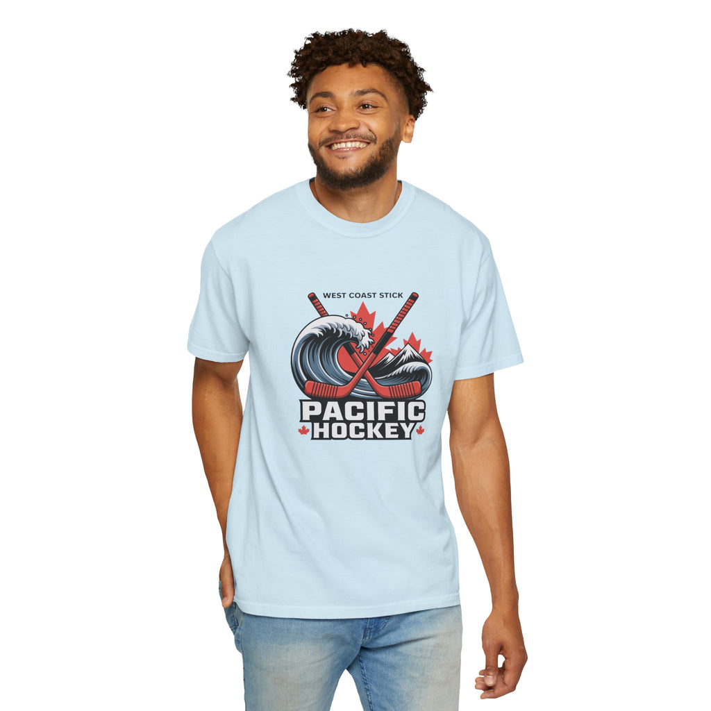 Pacific Hockey T‑Shirt — West Coast Wave & Maple Leafs Hockey Tee