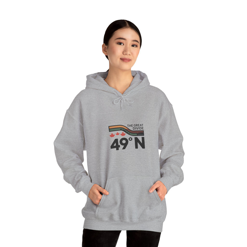 49N The Great Divide Hoodie — Canada Border Latitude Pullover