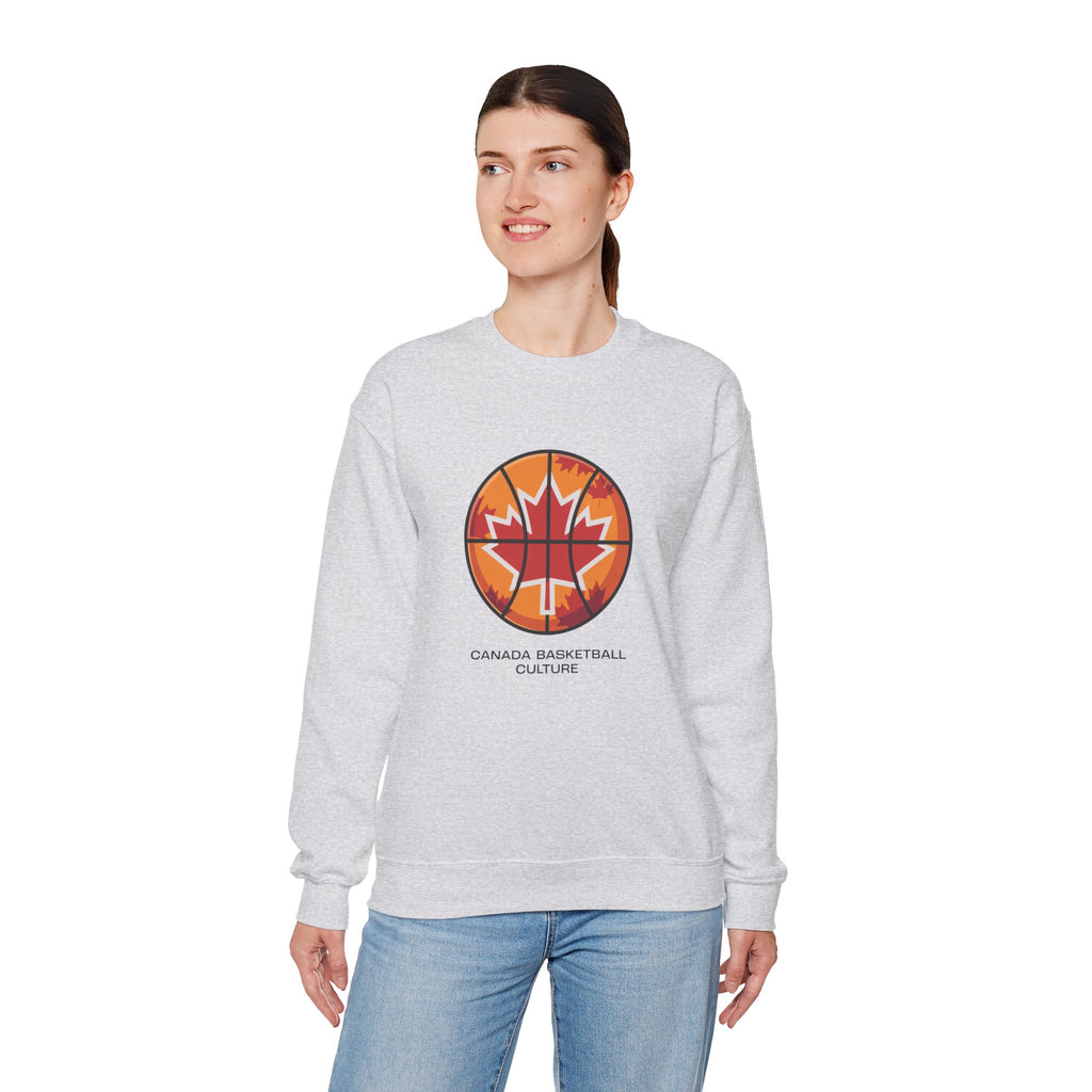 Canada Basketball Culture Sweatshirt — Maple Leaf Basketball Crewneck