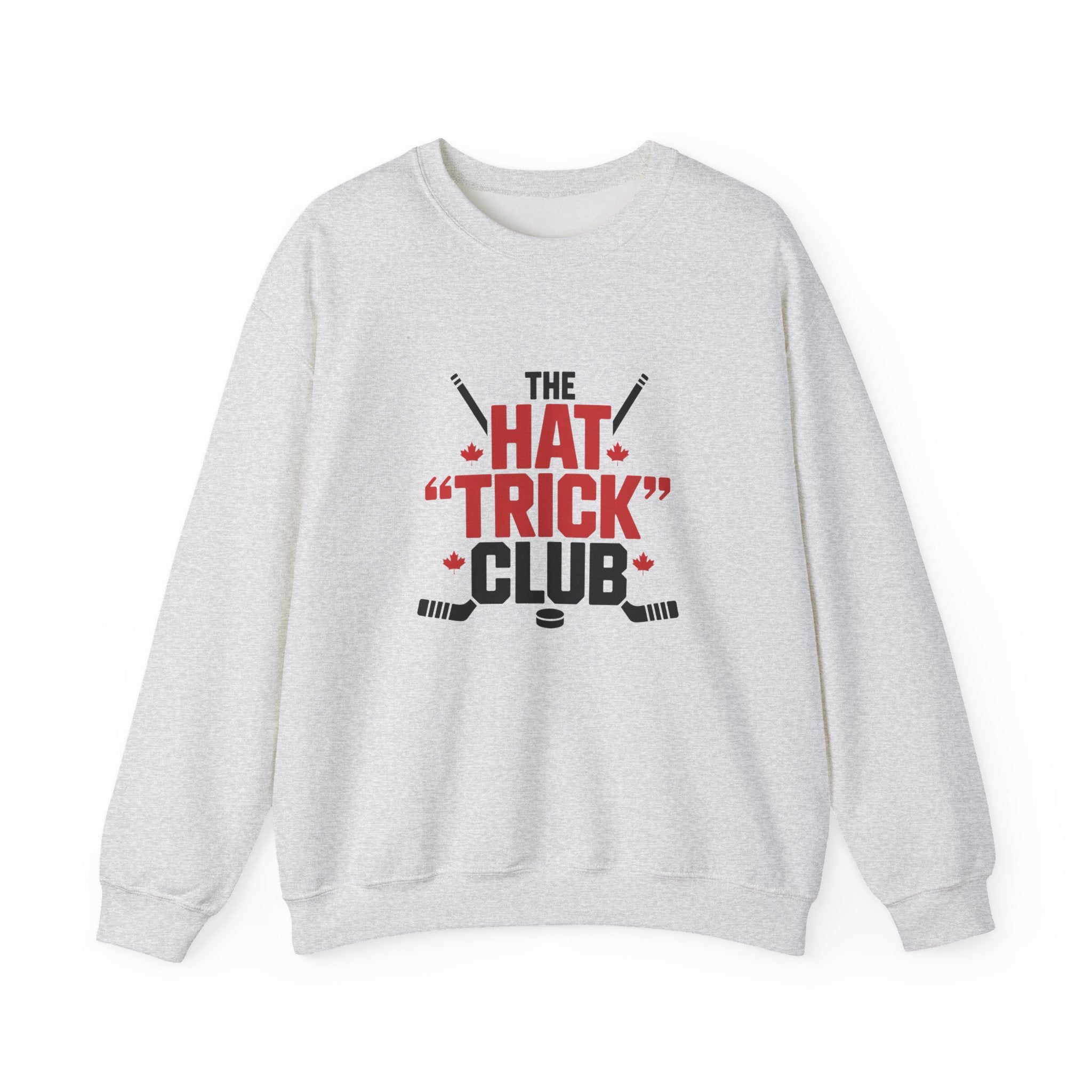 Hockey "Hat Trick" Club Crewneck Sweatshirt — Funny Hockey Player Gift