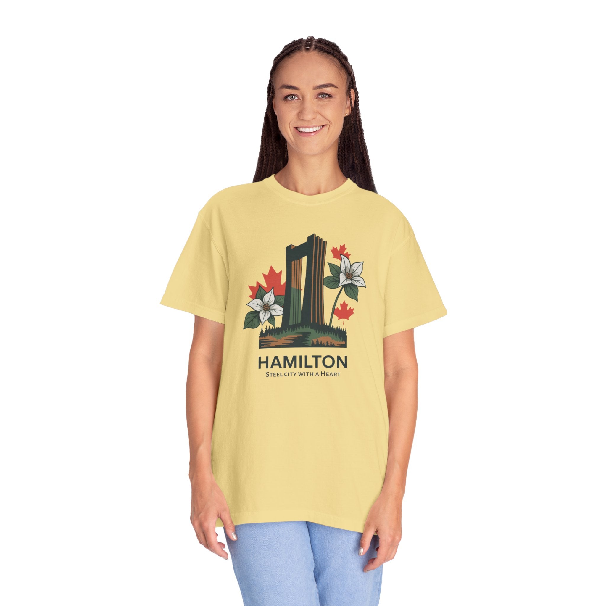 Hamilton Landmark Tee — 'Steel City with a Heart' Graphic T-Shirt