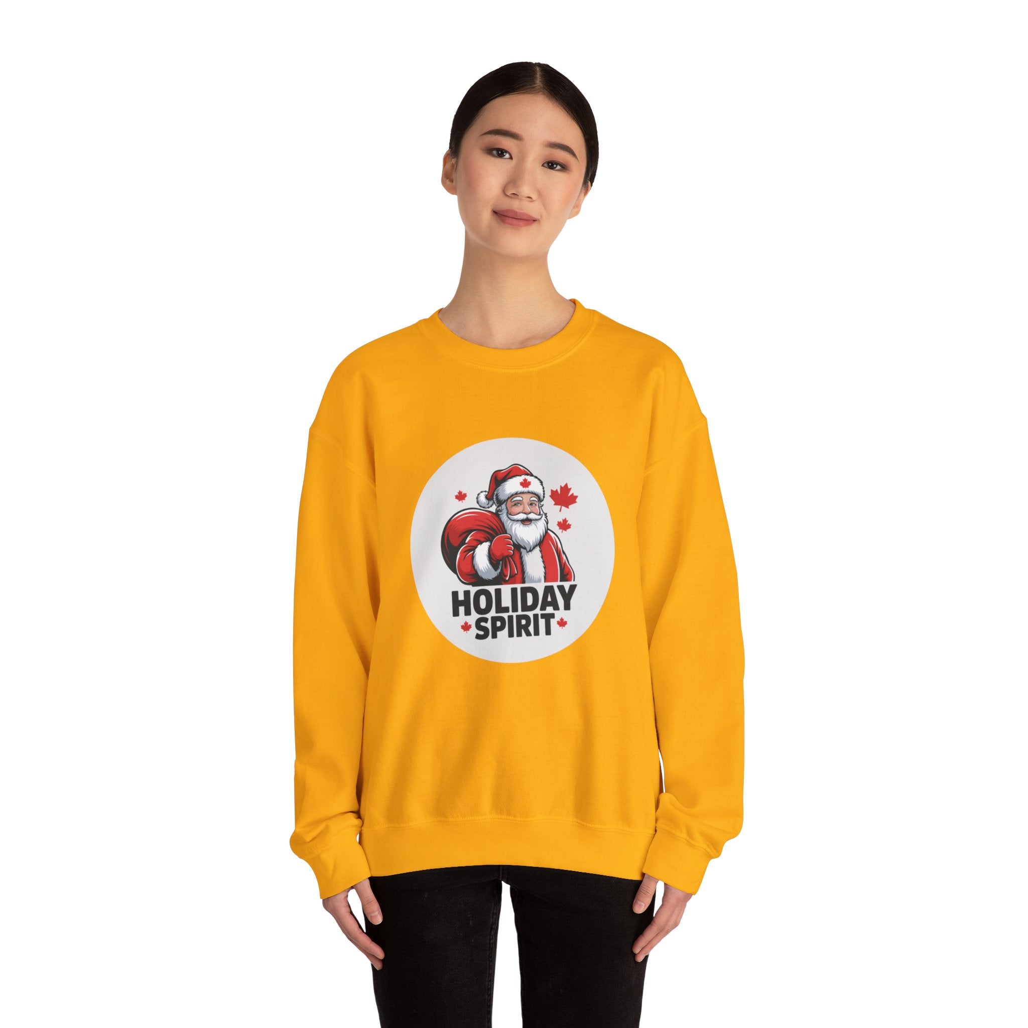 Holiday Spirit Sweatshirt — Santa Claus Christmas Crewneck