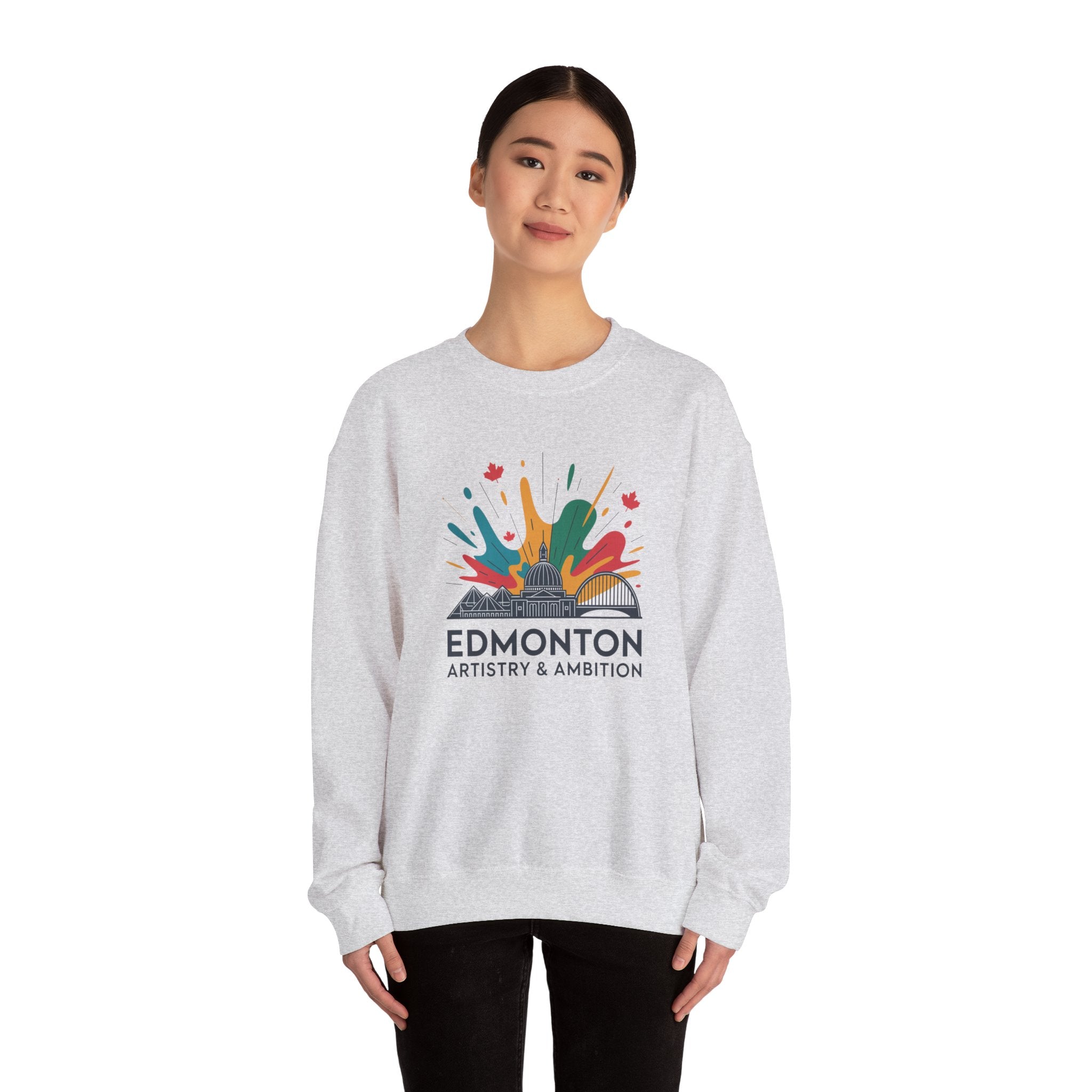 Edmonton Artistry & Ambition Crewneck Sweatshirt — City Arts Graphic Pullover