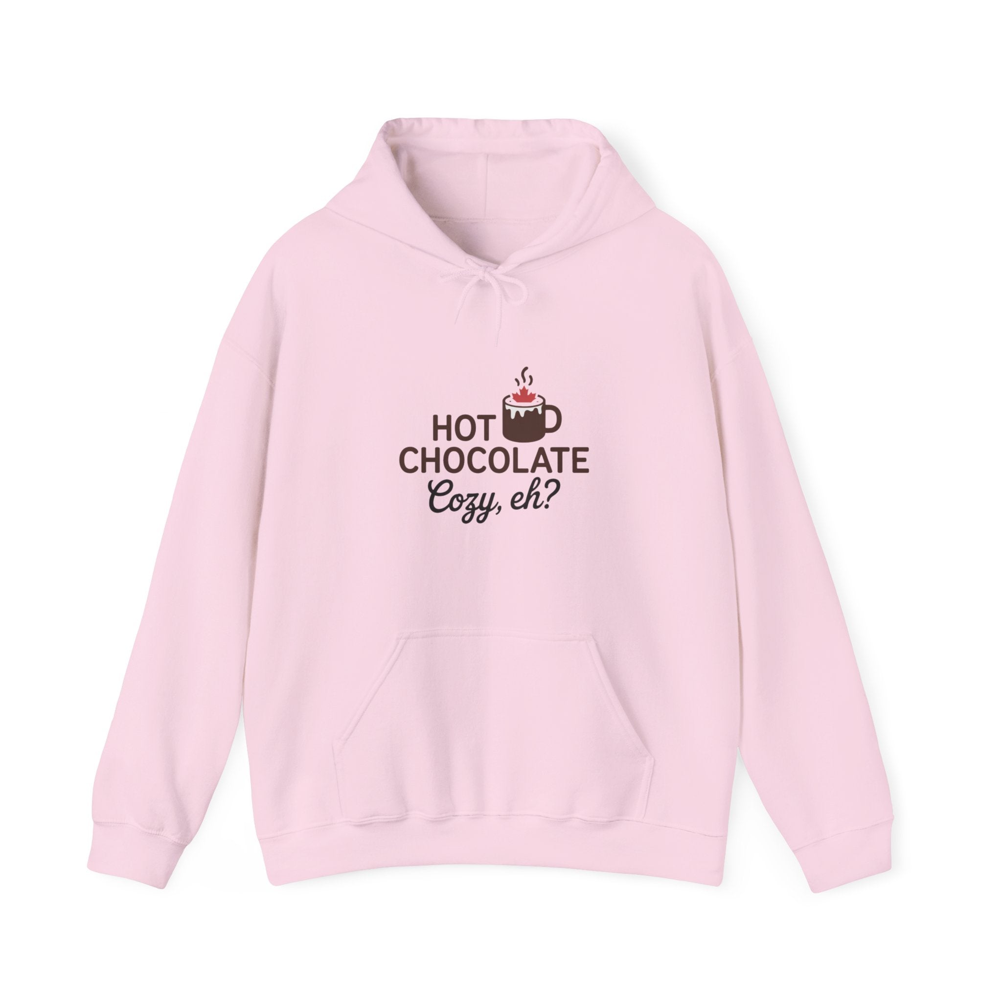 Hot Chocolate Cozy Hoodie — "Hot Chocolate Cozy, eh?" Winter Sweatshirt