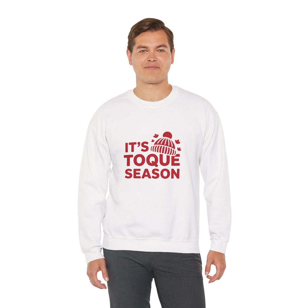 "It's Toque Season" Cozy Winter Crewneck Sweatshirt