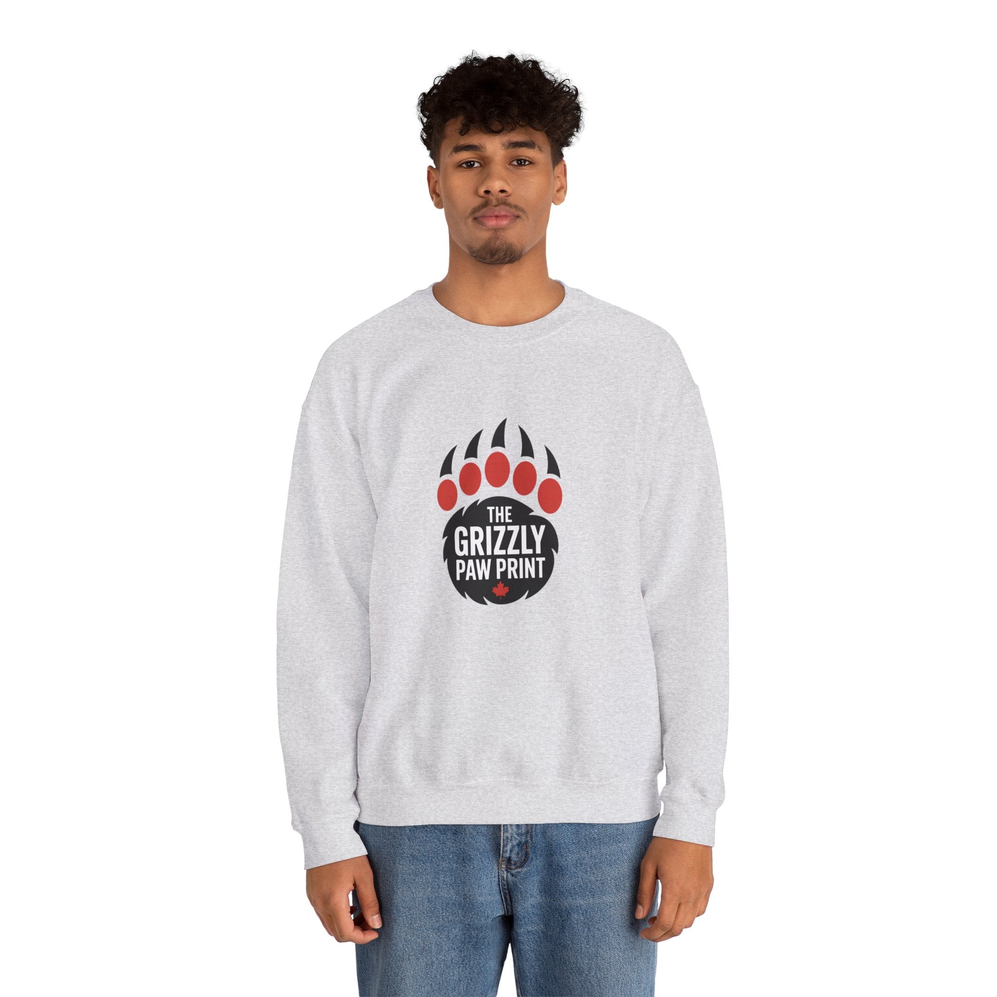 The Grizzly Paw Print Logo Crewneck - Sweatshirt